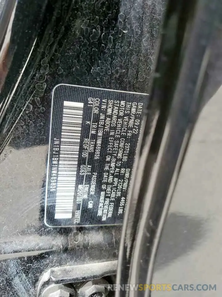 13 Photograph of a damaged car JN1BJ1BW1NW489836 NISSAN ROGUE 2022