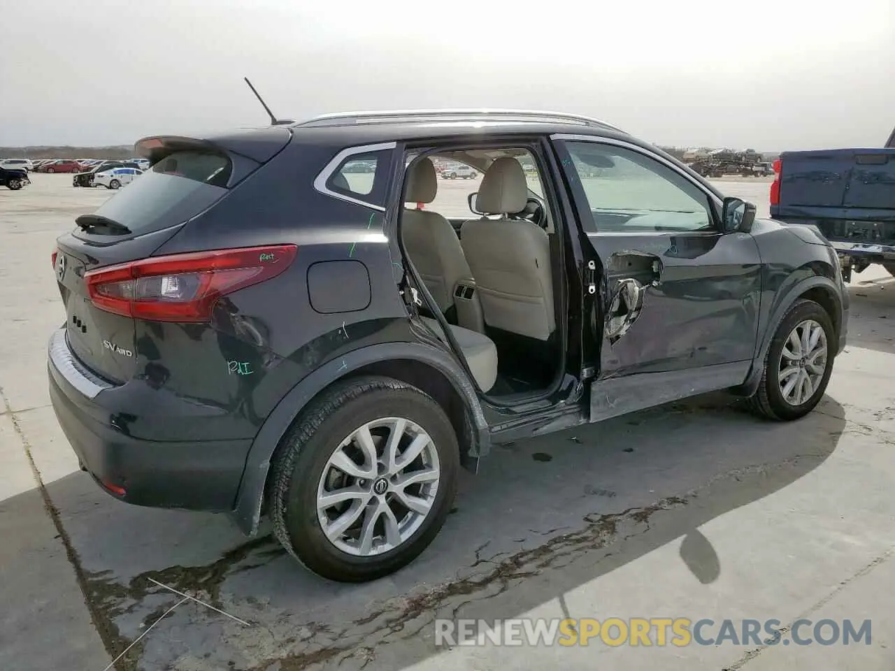 3 Photograph of a damaged car JN1BJ1BW1NW489836 NISSAN ROGUE 2022