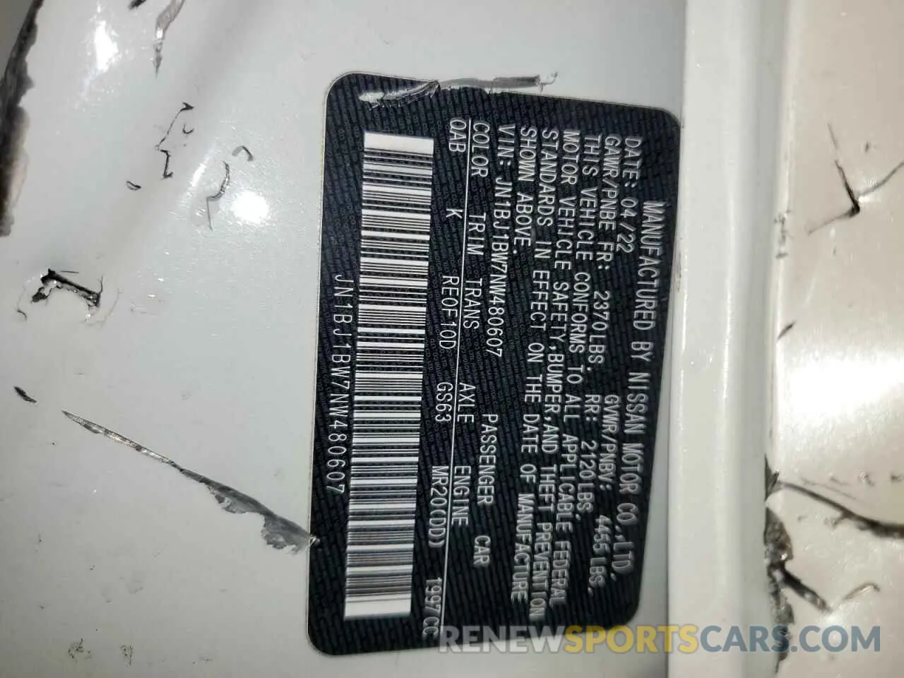 14 Photograph of a damaged car JN1BJ1BW7NW480607 NISSAN ROGUE 2022