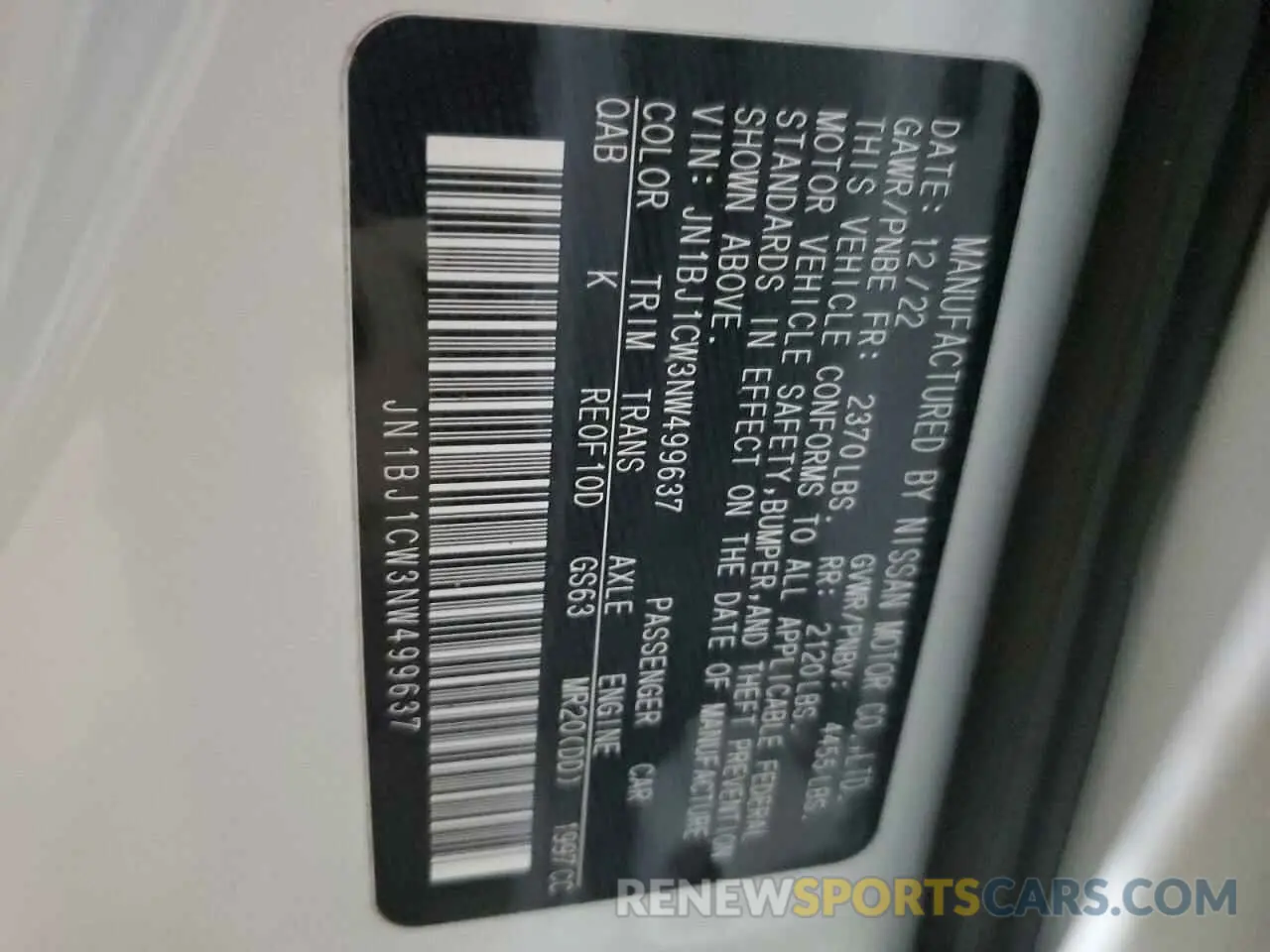 14 Фотография поврежденного автомобиля JN1BJ1CW3NW499637 NISSAN ROGUE 2022
