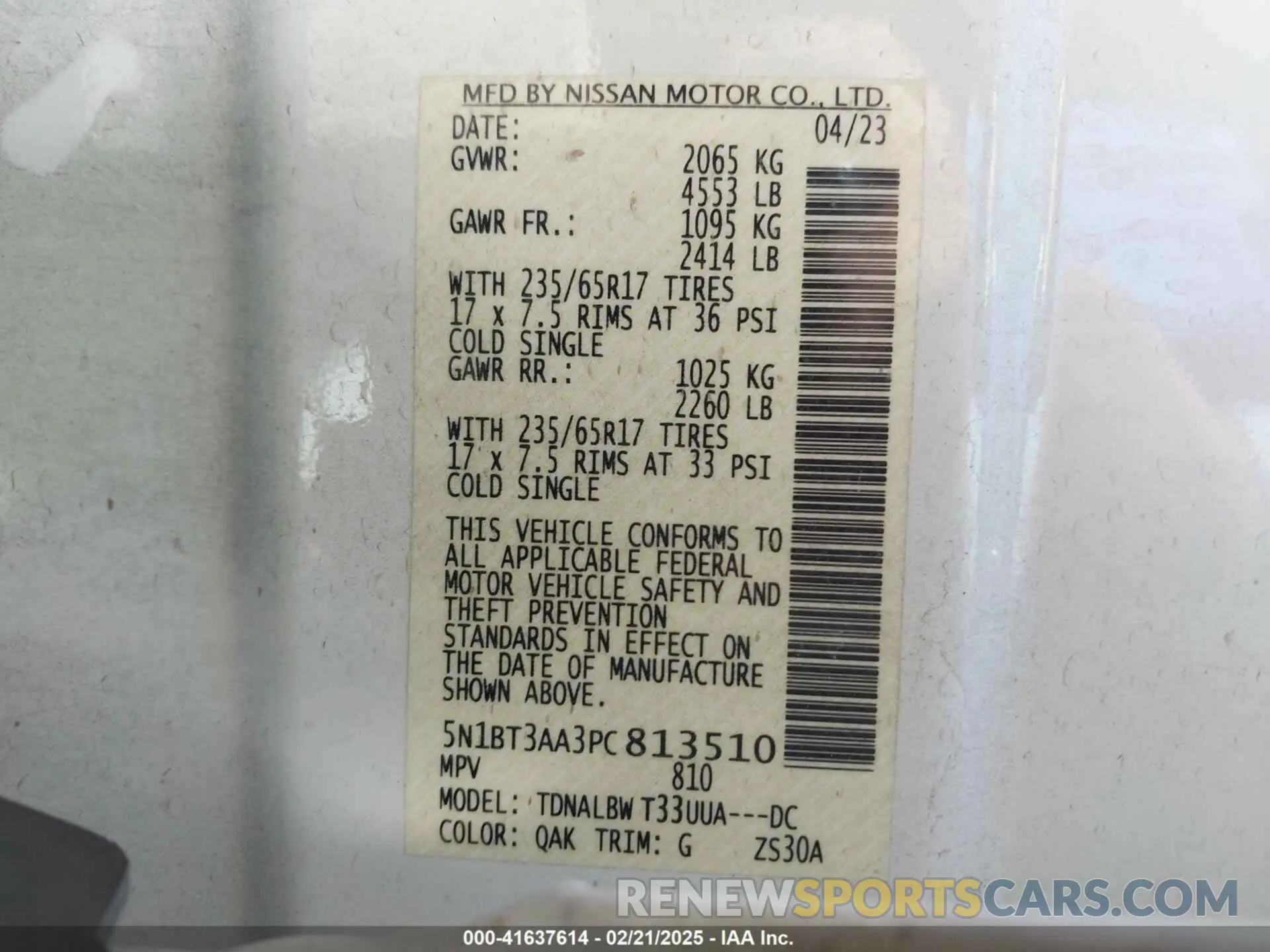 9 Фотография поврежденного автомобиля 5N1BT3AA3PC813510 NISSAN ROGUE 2023