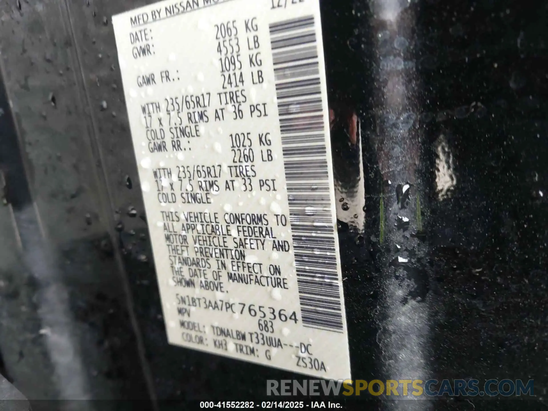 9 Фотография поврежденного автомобиля 5N1BT3AA7PC765364 NISSAN ROGUE 2023