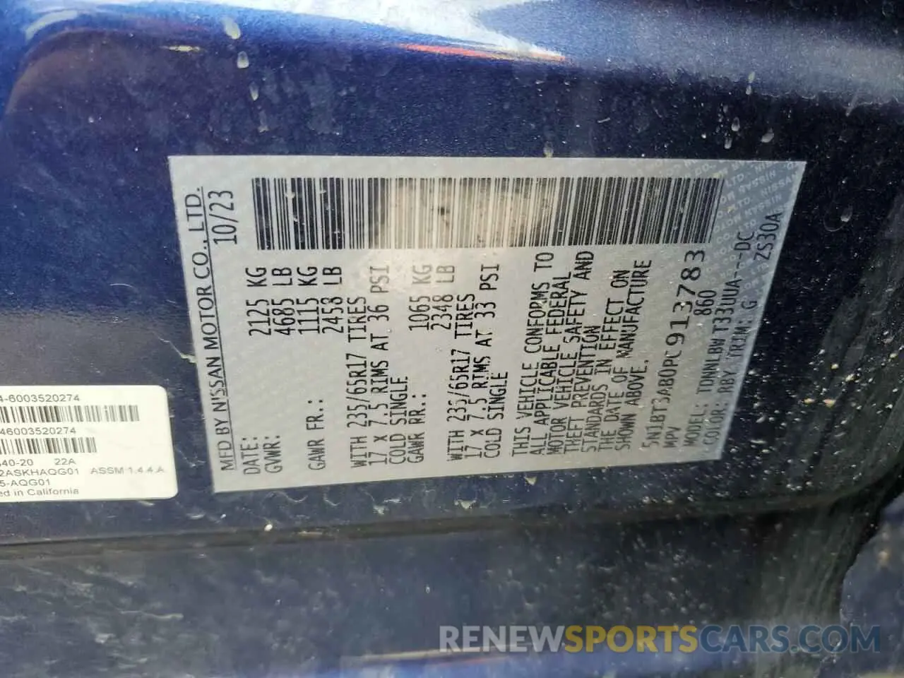 16 Фотография поврежденного автомобиля 5N1BT3AB0PC913783 NISSAN ROGUE 2023