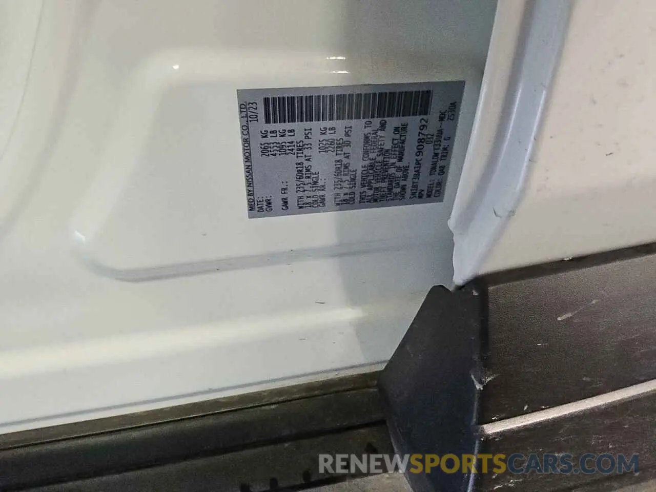 13 Photograph of a damaged car 5N1BT3BA1PC908792 NISSAN ROGUE 2023