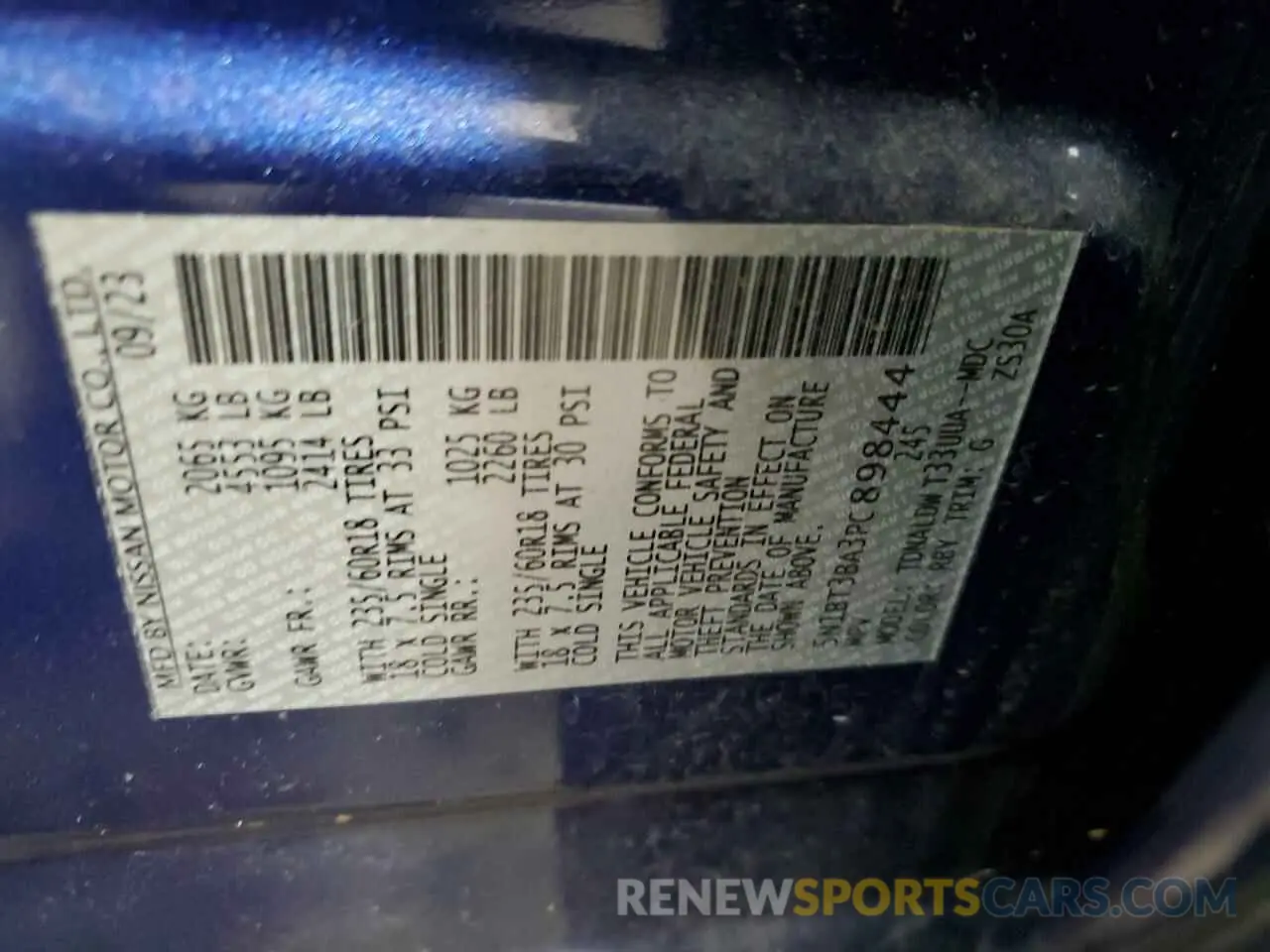 14 Фотография поврежденного автомобиля 5N1BT3BA3PC898444 NISSAN ROGUE 2023