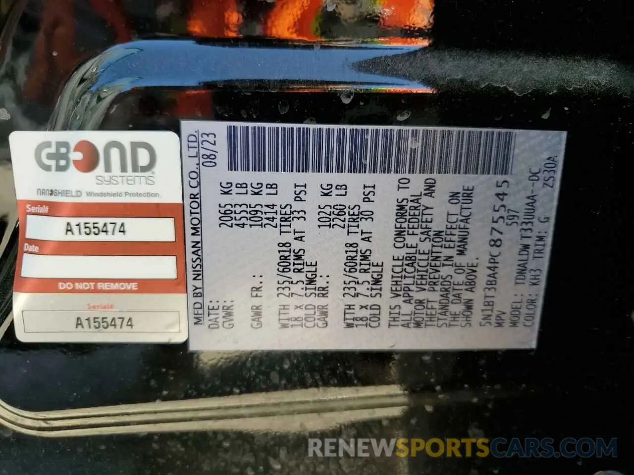 16 Photograph of a damaged car 5N1BT3BA4PC875545 NISSAN ROGUE 2023