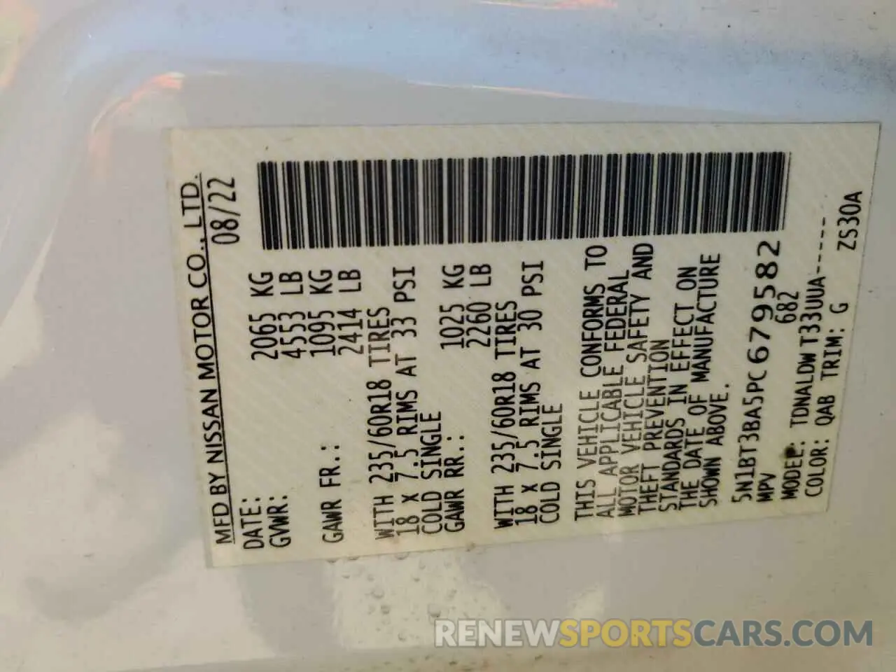 13 Фотография поврежденного автомобиля 5N1BT3BA5PC679582 NISSAN ROGUE 2023