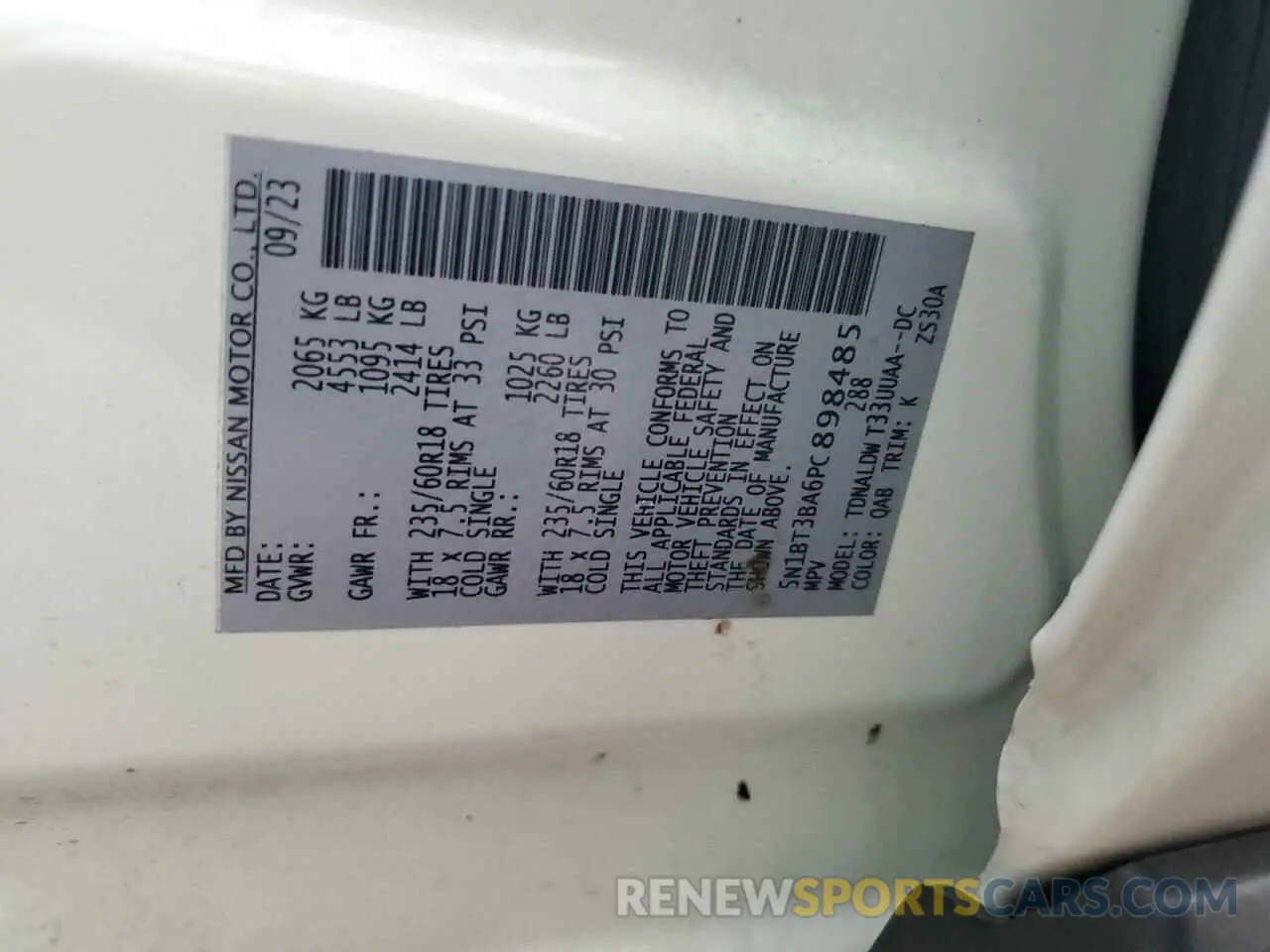 14 Фотография поврежденного автомобиля 5N1BT3BA6PC898485 NISSAN ROGUE 2023