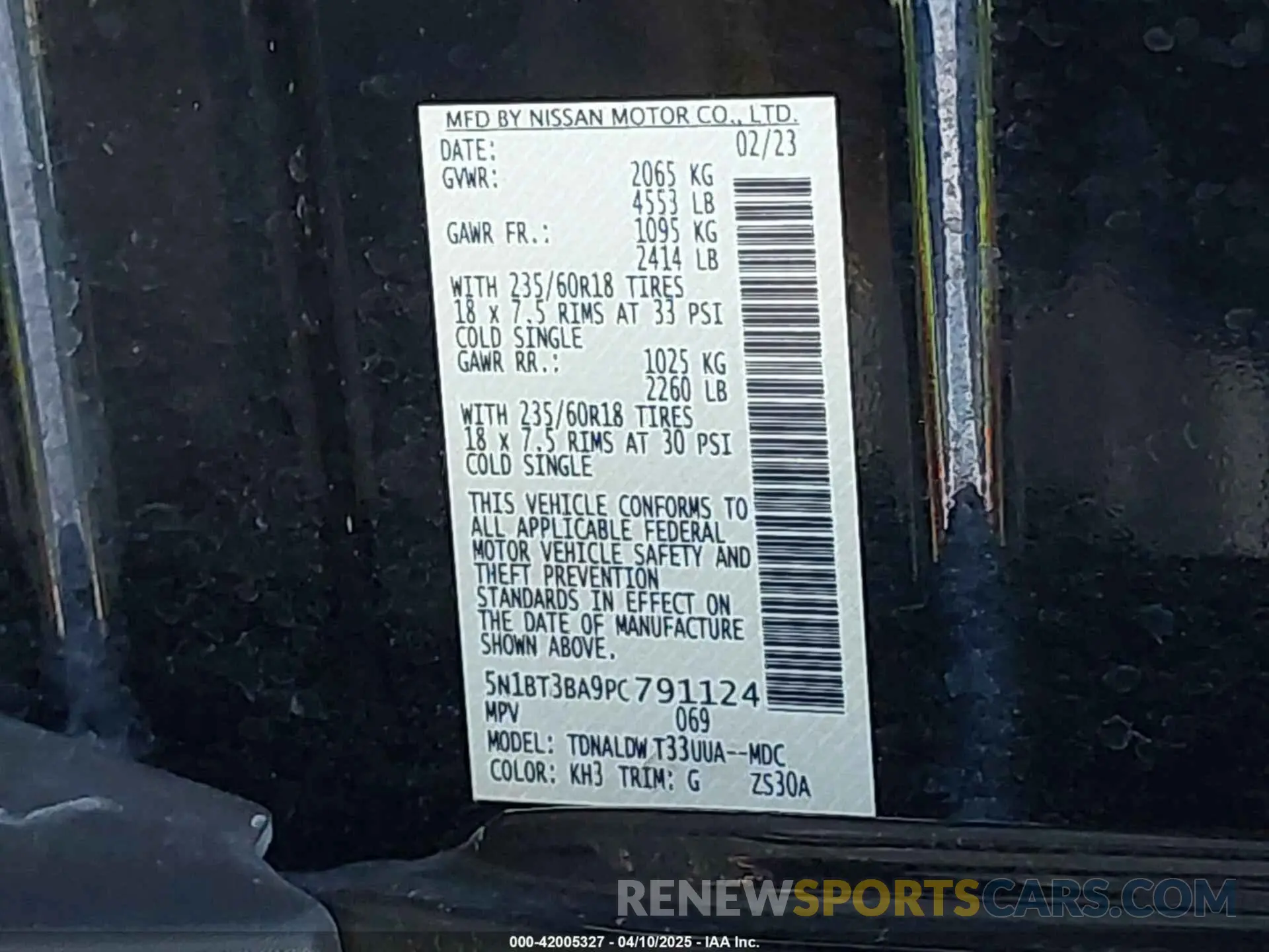 9 Photograph of a damaged car 5N1BT3BA9PC791124 NISSAN ROGUE 2023