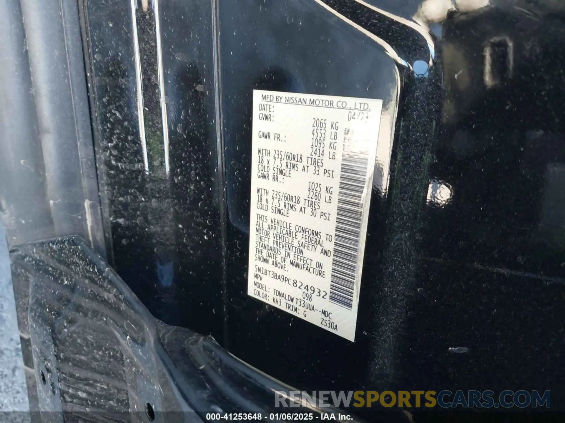 9 Photograph of a damaged car 5N1BT3BA9PC824932 NISSAN ROGUE 2023