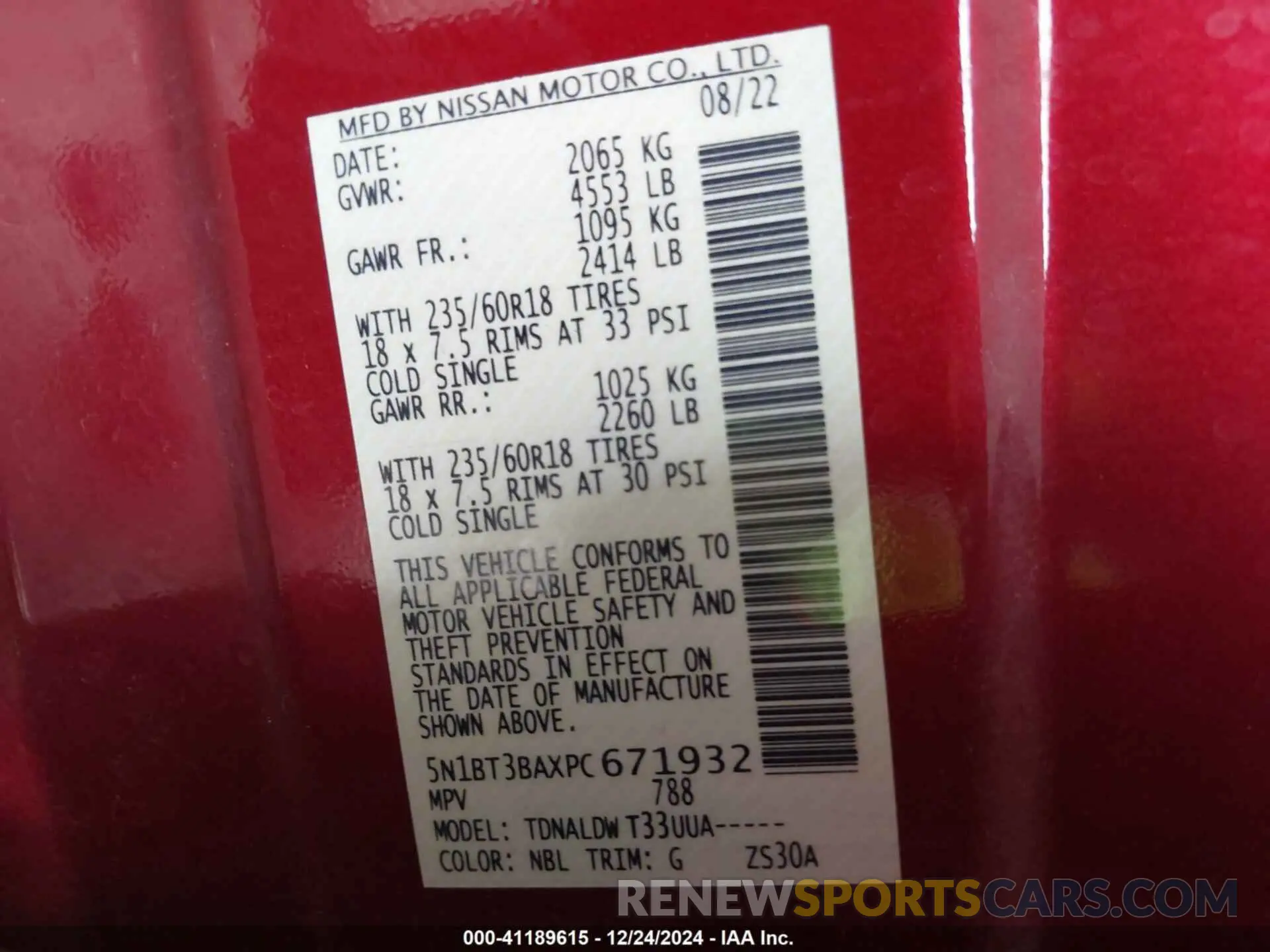 9 Фотография поврежденного автомобиля 5N1BT3BAXPC671932 NISSAN ROGUE 2023