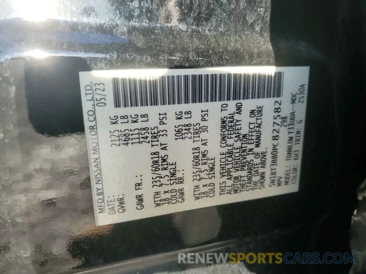 13 Фотография поврежденного автомобиля 5N1BT3BB0PC827582 NISSAN ROGUE 2023