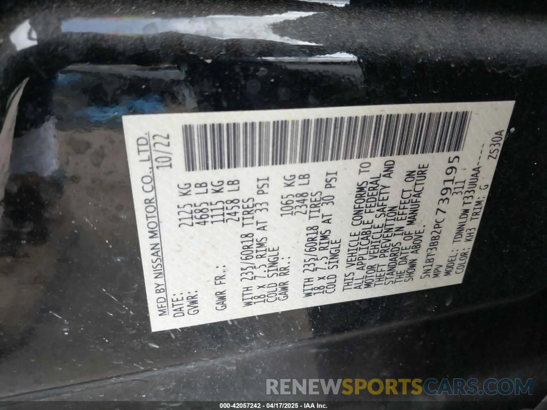 9 Фотография поврежденного автомобиля 5N1BT3BB2PC739195 NISSAN ROGUE 2023