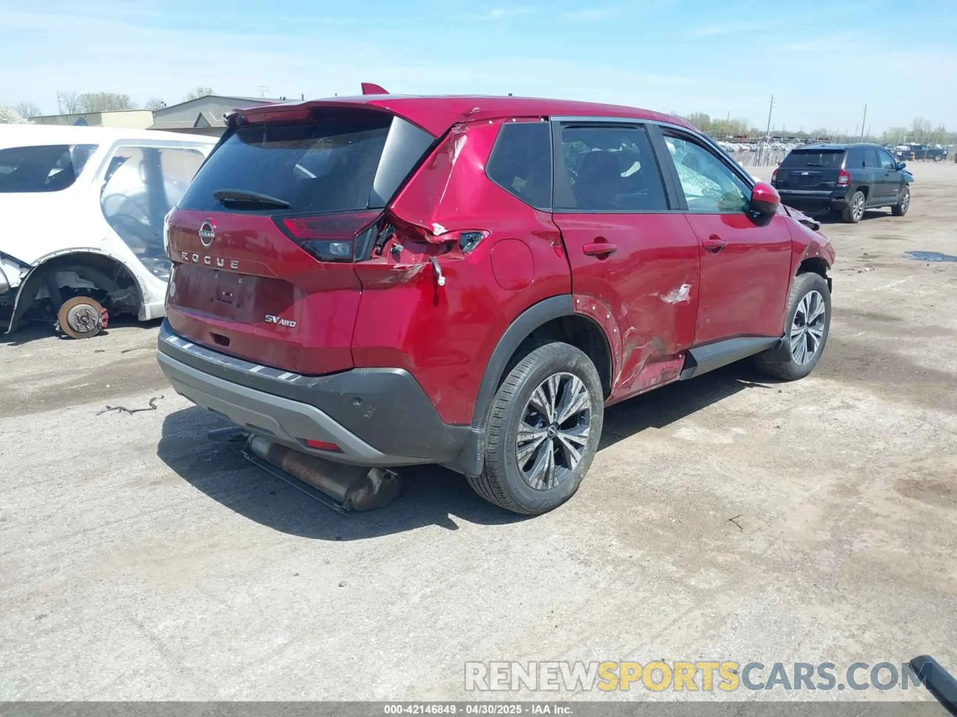 4 Photograph of a damaged car 5N1BT3BB5PC817159 NISSAN ROGUE 2023