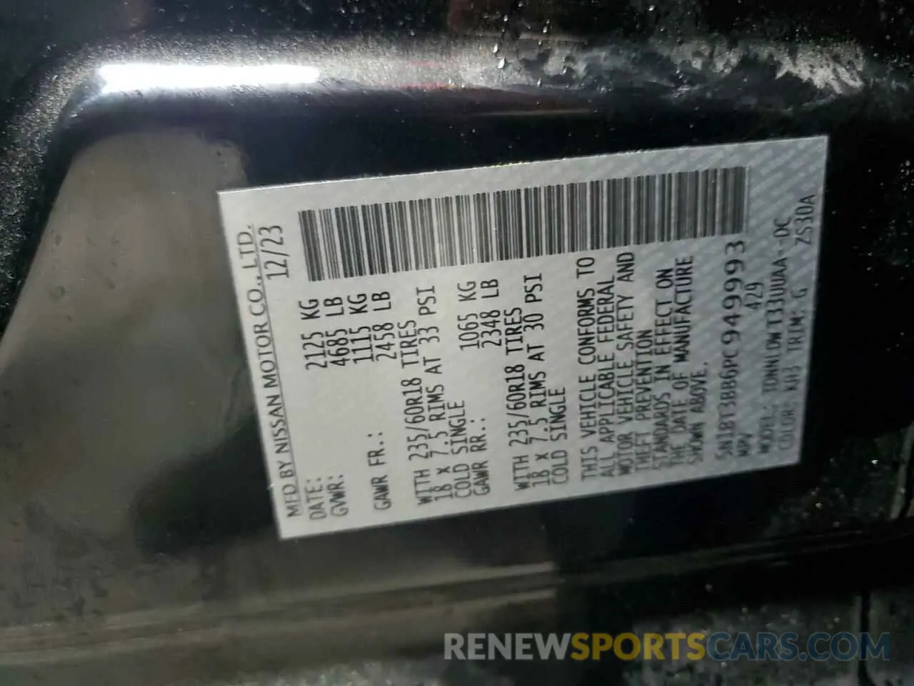14 Фотография поврежденного автомобиля 5N1BT3BB6PC949993 NISSAN ROGUE 2023