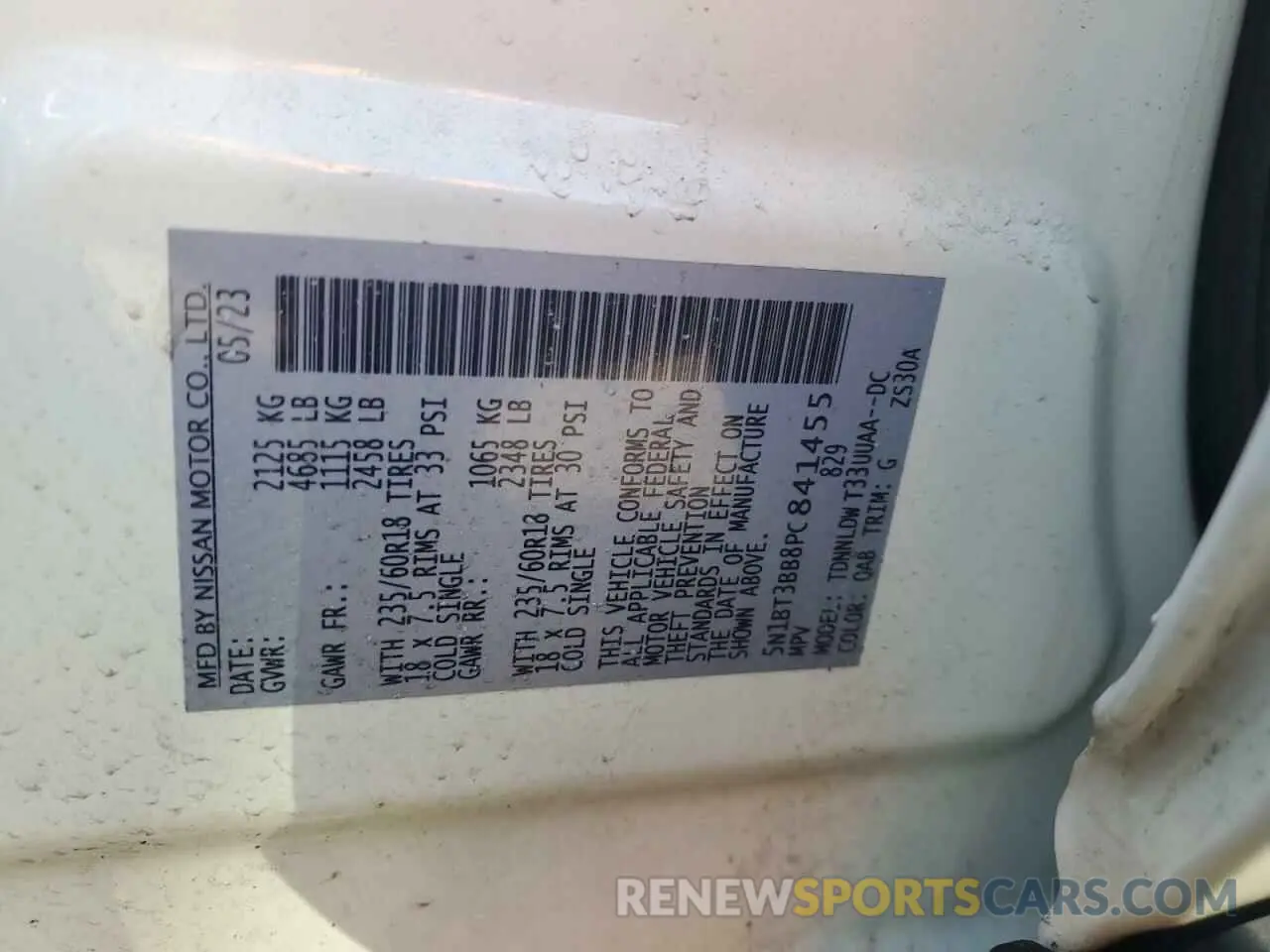 13 Фотография поврежденного автомобиля 5N1BT3BB8PC841455 NISSAN ROGUE 2023