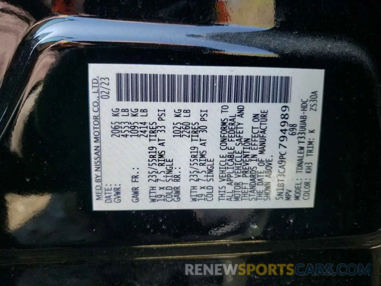 14 Фотография поврежденного автомобиля 5N1BT3CA9PC794989 NISSAN ROGUE 2023