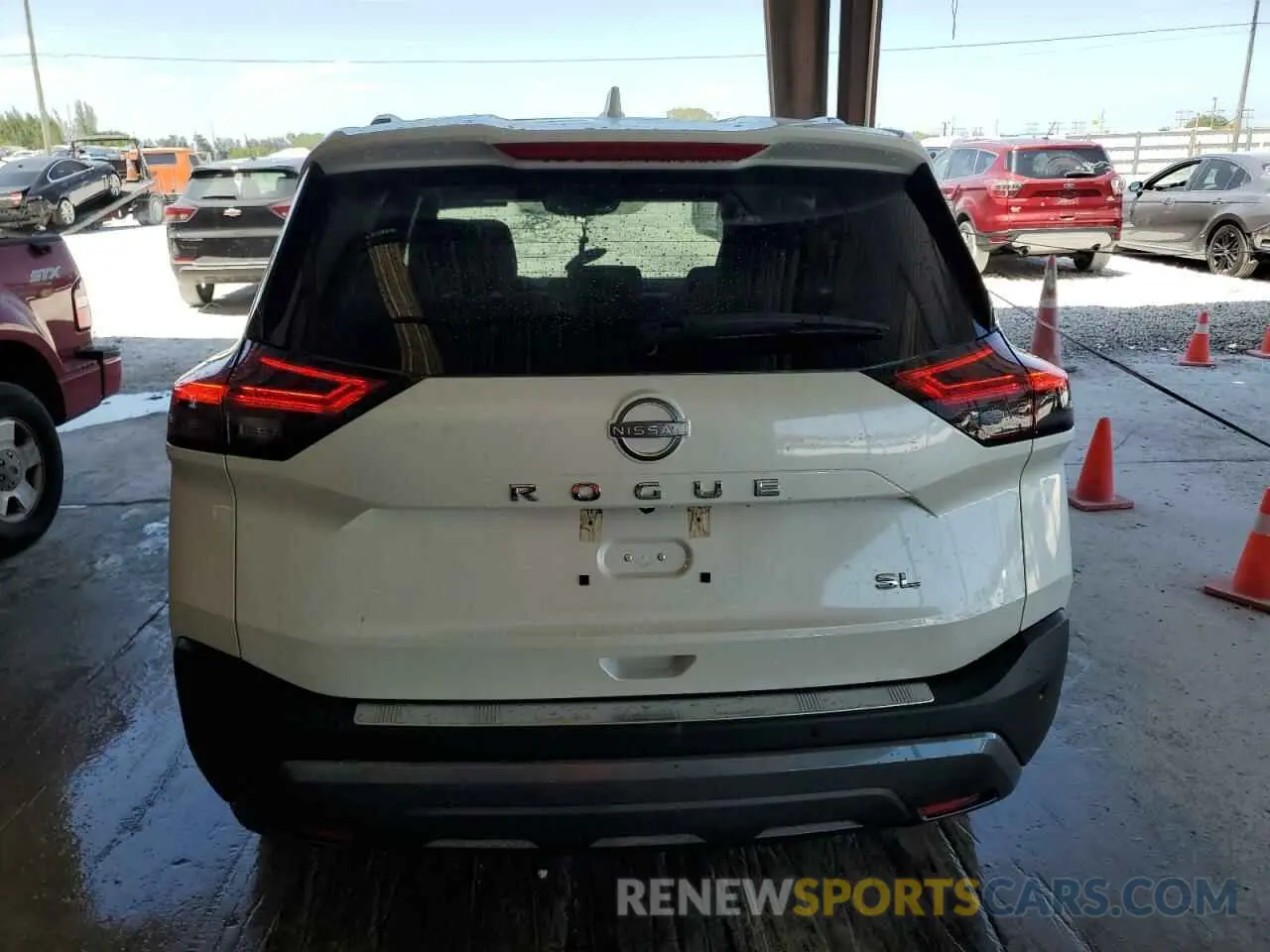 6 Photograph of a damaged car 5N1BT3CA9PC933325 NISSAN ROGUE 2023