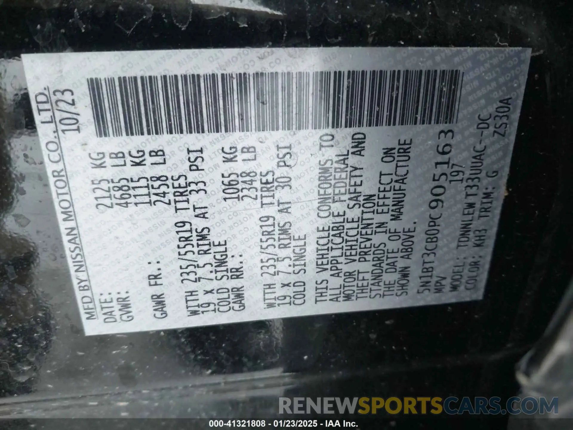 9 Фотография поврежденного автомобиля 5N1BT3CB0PC905163 NISSAN ROGUE 2023