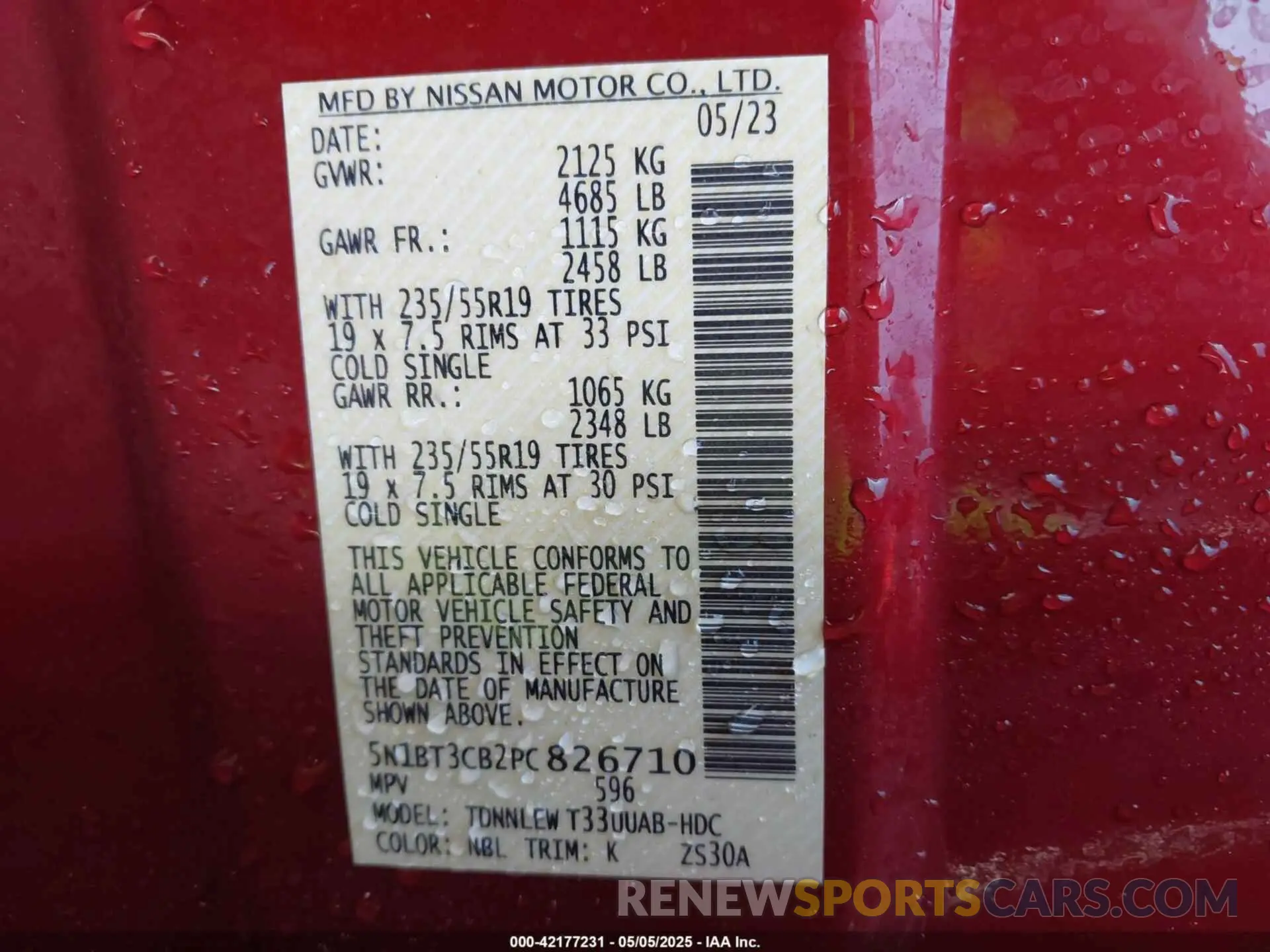 9 Фотография поврежденного автомобиля 5N1BT3CB2PC826710 NISSAN ROGUE 2023