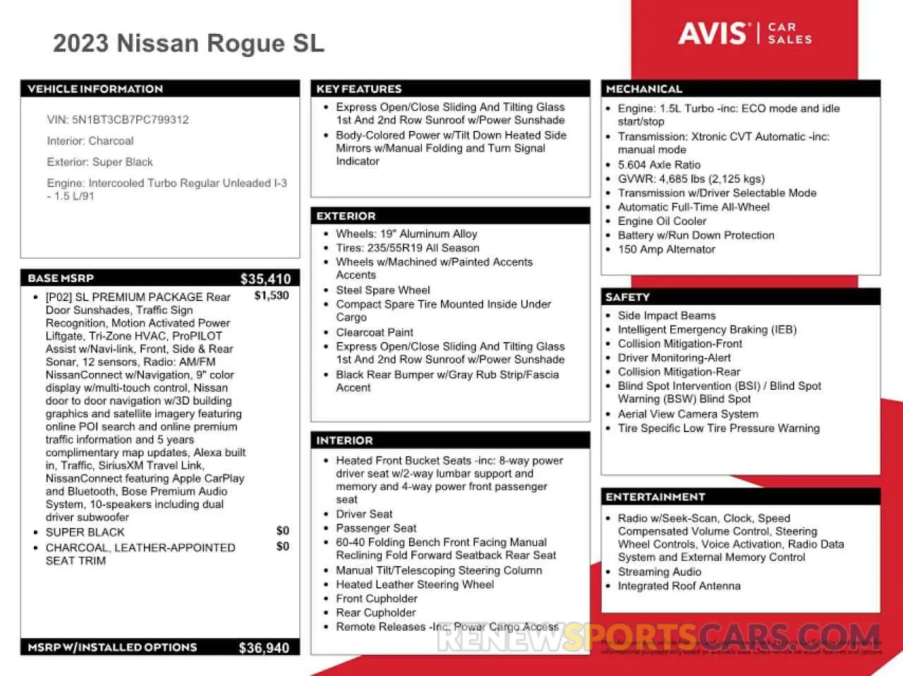 13 Фотография поврежденного автомобиля 5N1BT3CB7PC799312 NISSAN ROGUE 2023