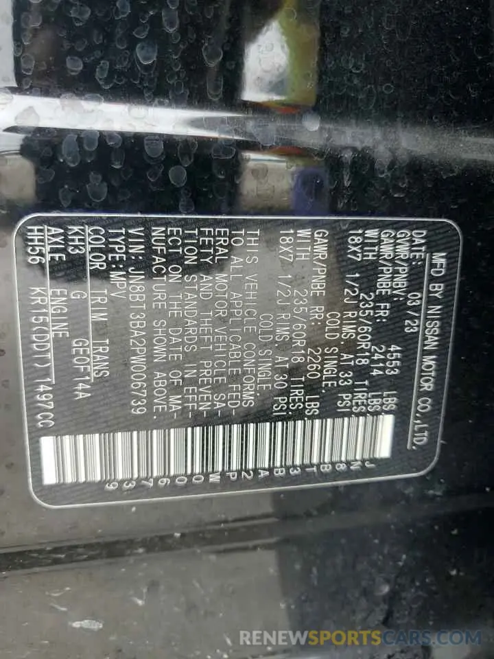 14 Photograph of a damaged car JN8BT3BA2PW006739 NISSAN ROGUE 2023