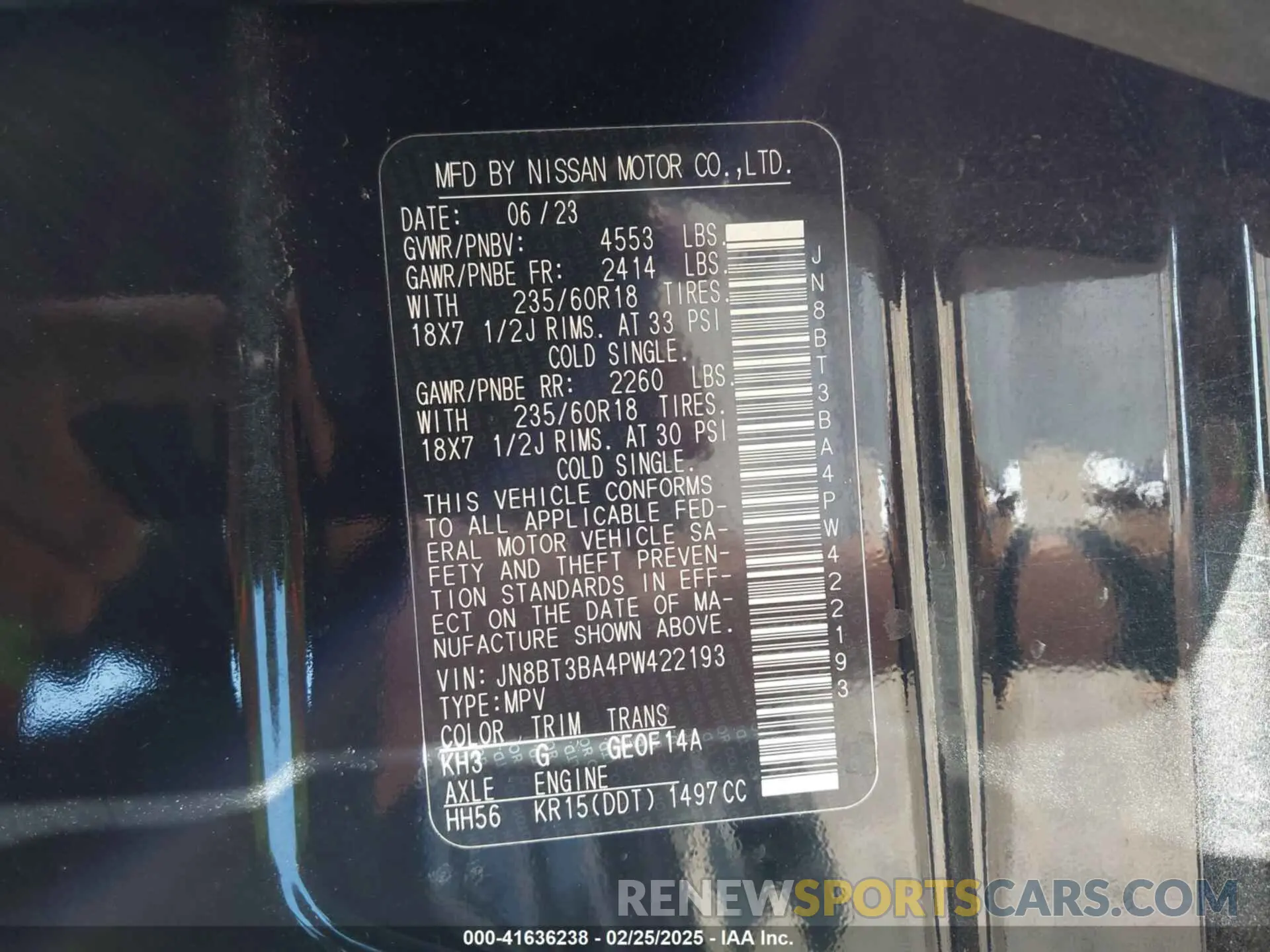 9 Фотография поврежденного автомобиля JN8BT3BA4PW422193 NISSAN ROGUE 2023
