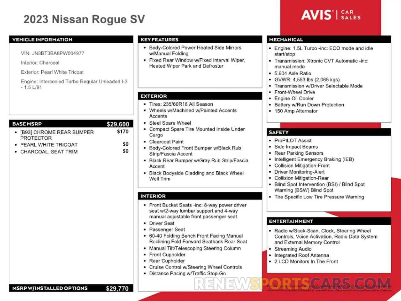 13 Photograph of a damaged car JN8BT3BA8PW004977 NISSAN ROGUE 2023