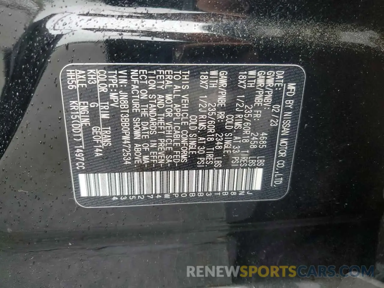 13 Фотография поврежденного автомобиля JN8BT3BB0PW472534 NISSAN ROGUE 2023