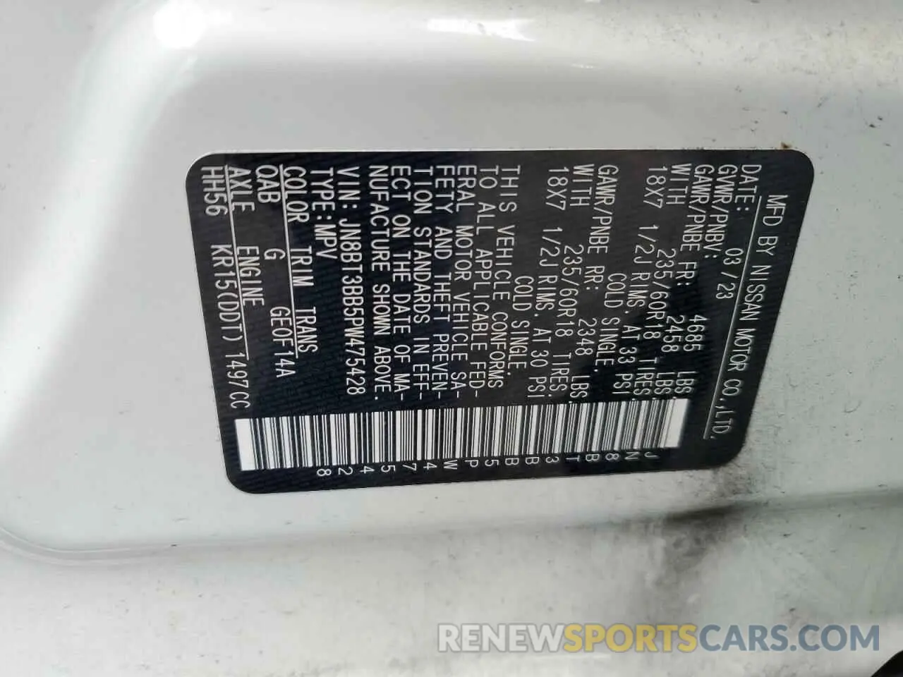 13 Фотография поврежденного автомобиля JN8BT3BB5PW475428 NISSAN ROGUE 2023
