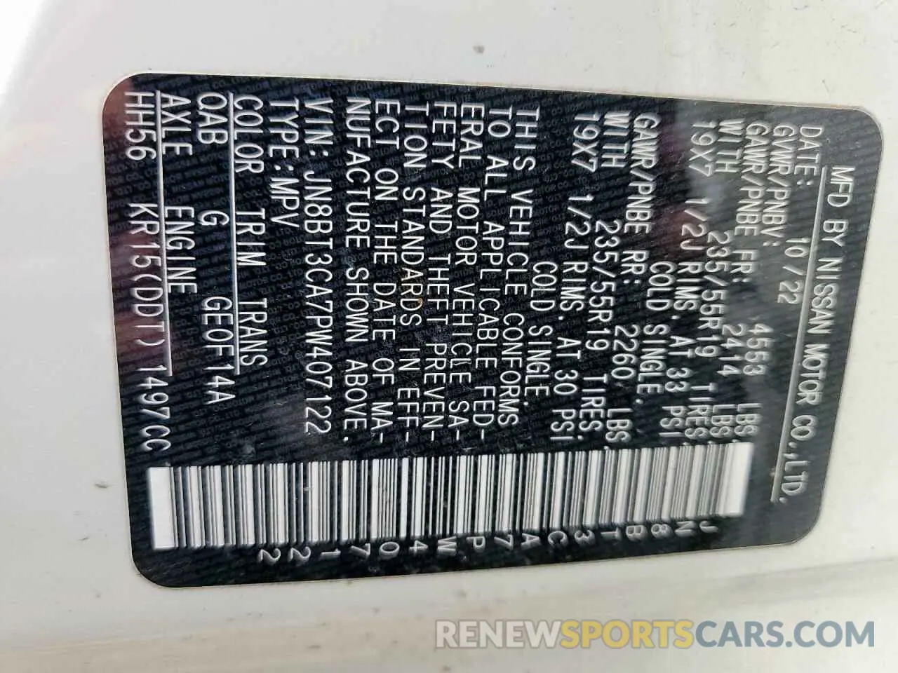 13 Фотография поврежденного автомобиля JN8BT3CA7PW407122 NISSAN ROGUE 2023