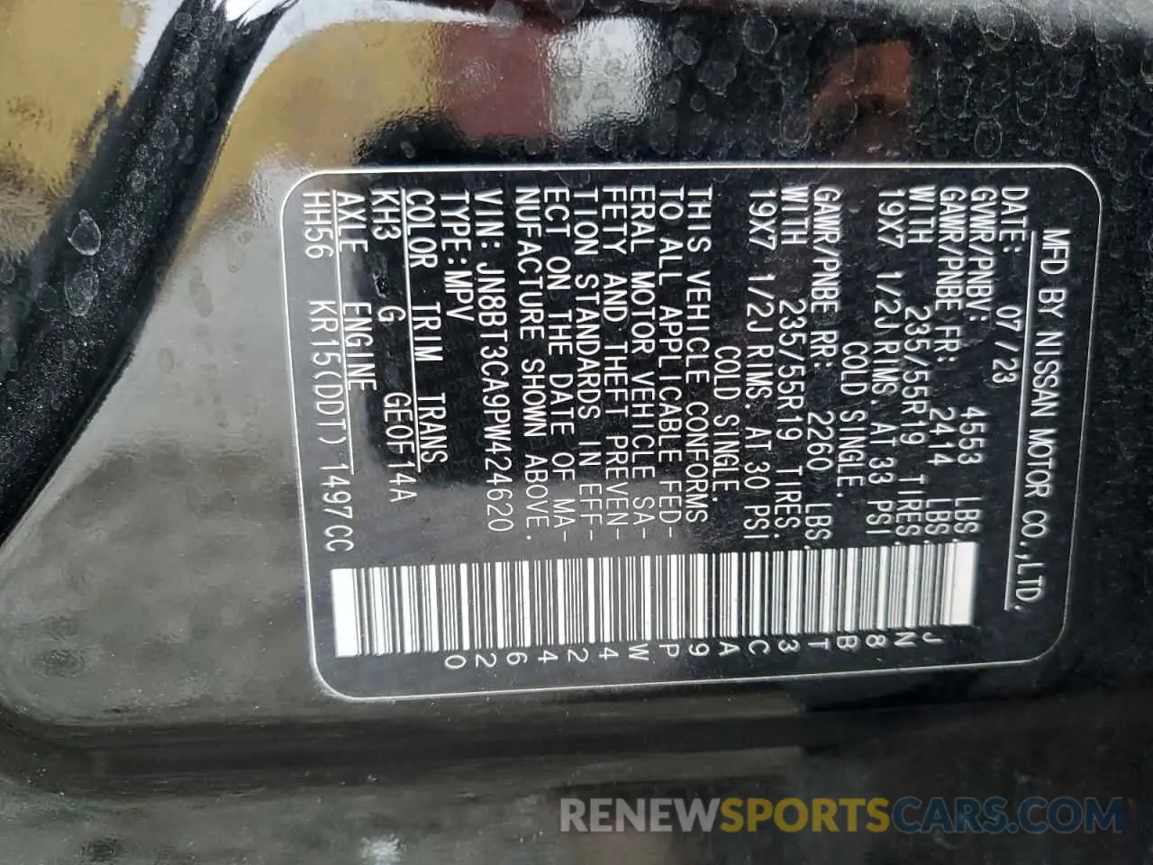 13 Фотография поврежденного автомобиля JN8BT3CA9PW424620 NISSAN ROGUE 2023