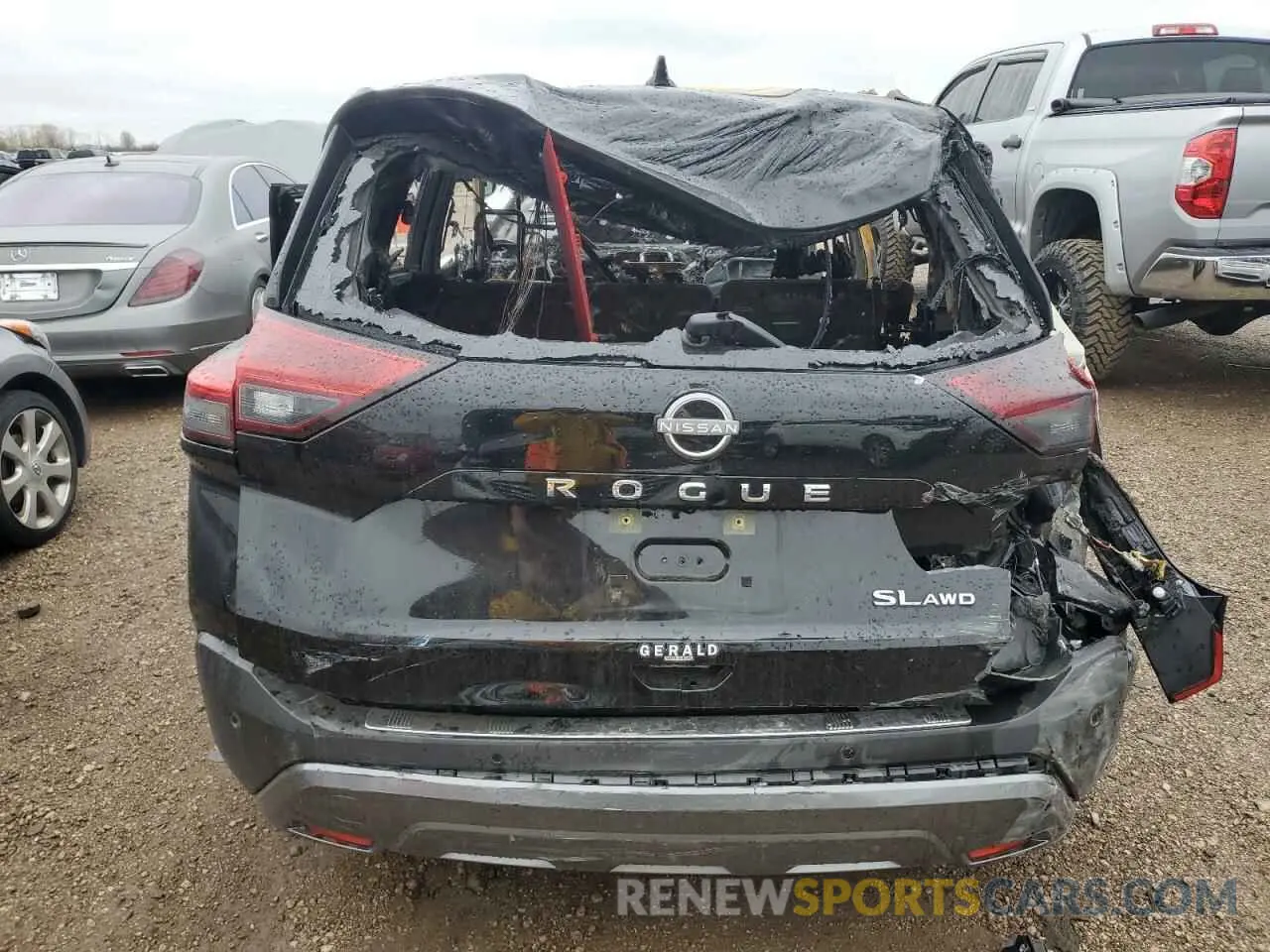 6 Photograph of a damaged car JN8BT3CB2PW470217 NISSAN ROGUE 2023
