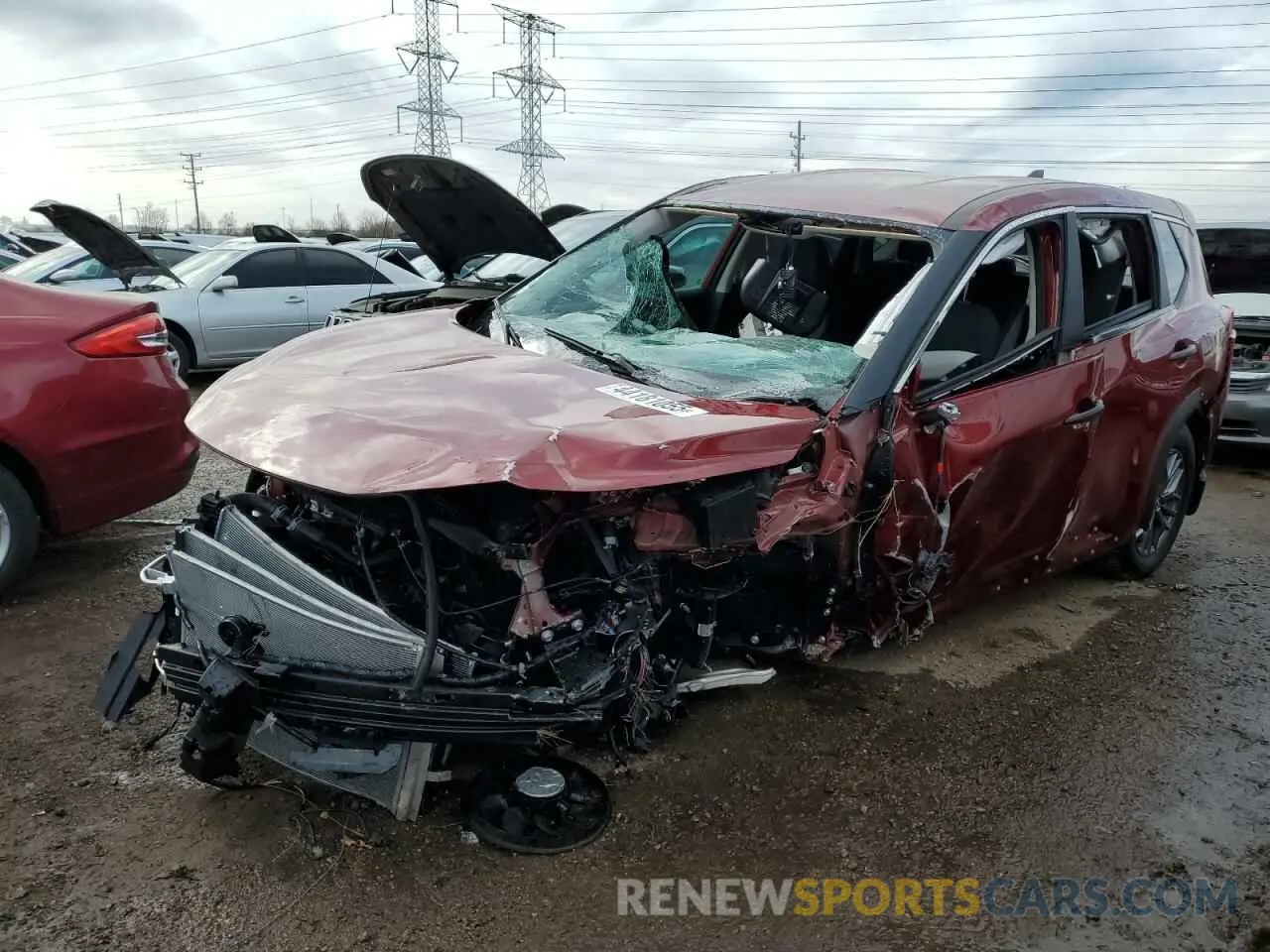 1 Photograph of a damaged car 5N1BT3AB3RC743373 NISSAN ROGUE 2024