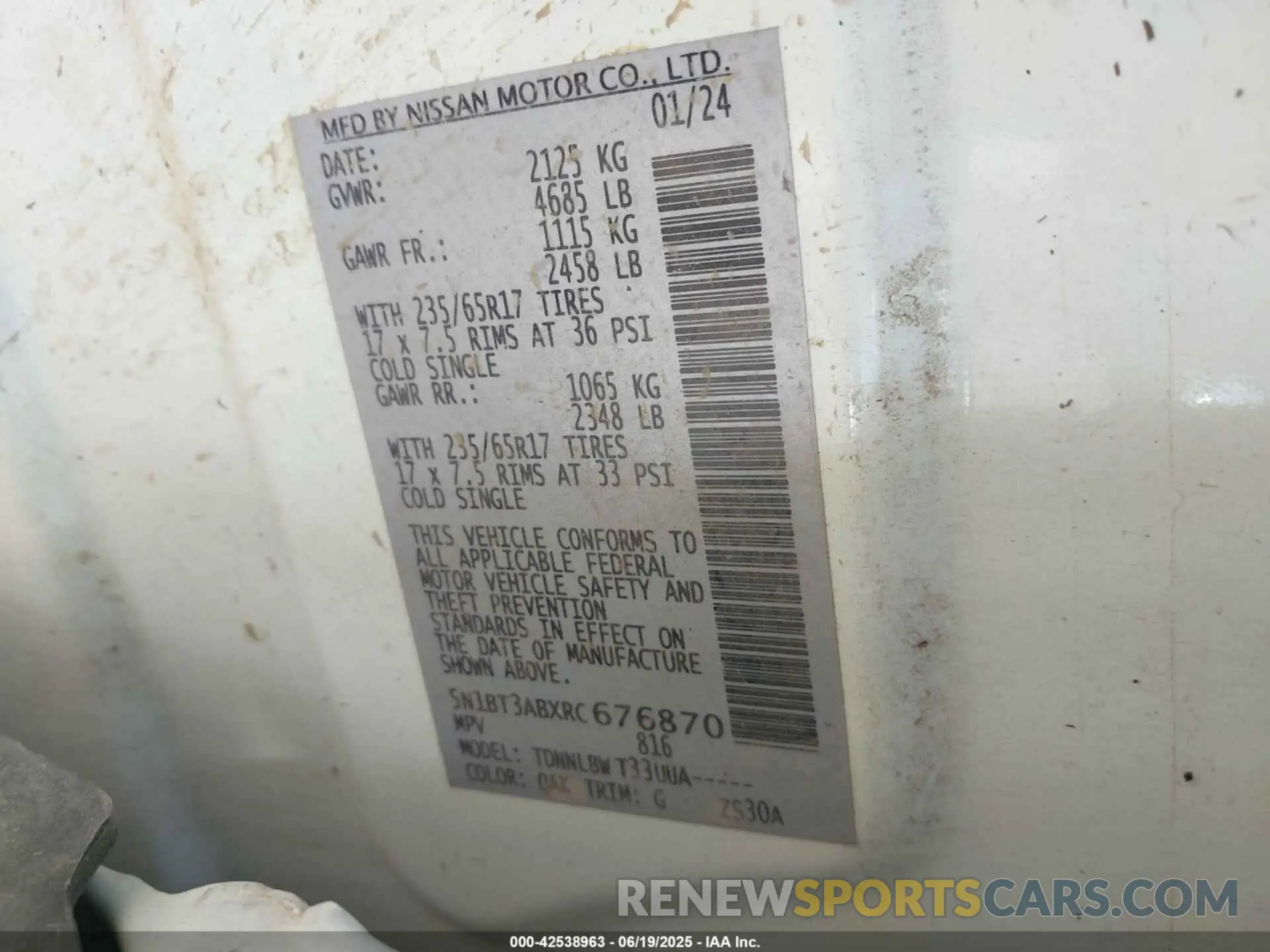 9 Photograph of a damaged car 5N1BT3ABXRC676870 NISSAN ROGUE 2024