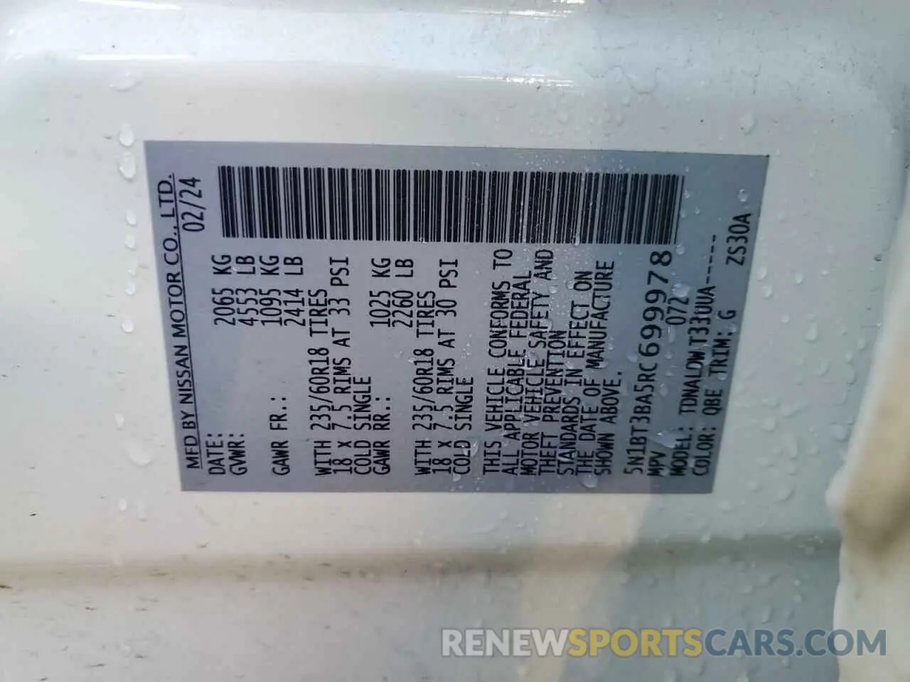 13 Photograph of a damaged car 5N1BT3BA5RC699978 NISSAN ROGUE 2024