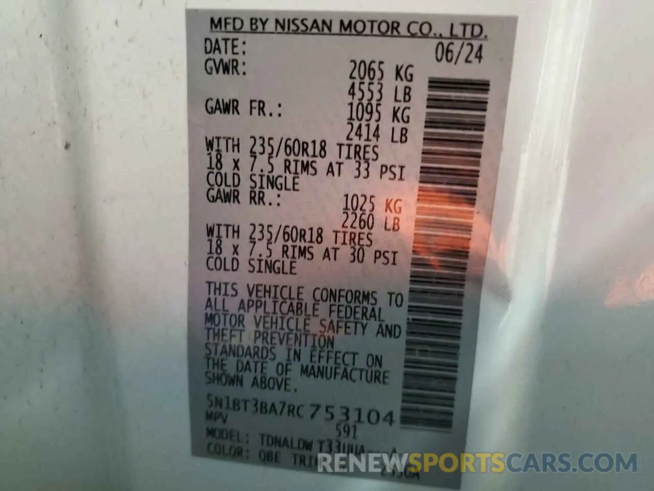14 Фотография поврежденного автомобиля 5N1BT3BA7RC753104 NISSAN ROGUE 2024