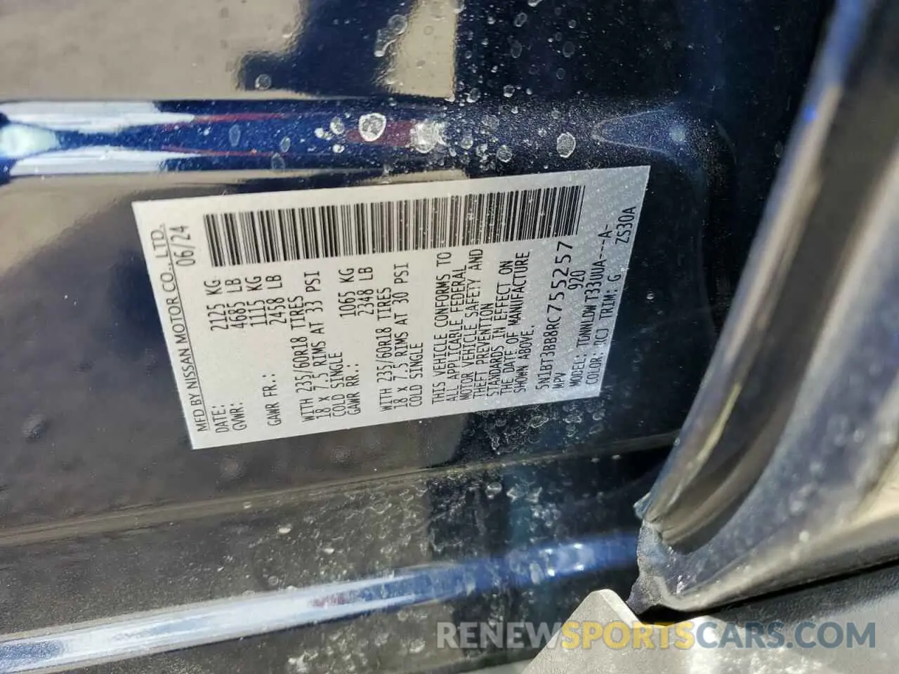 13 Фотография поврежденного автомобиля 5N1BT3BB8RC755257 NISSAN ROGUE 2024
