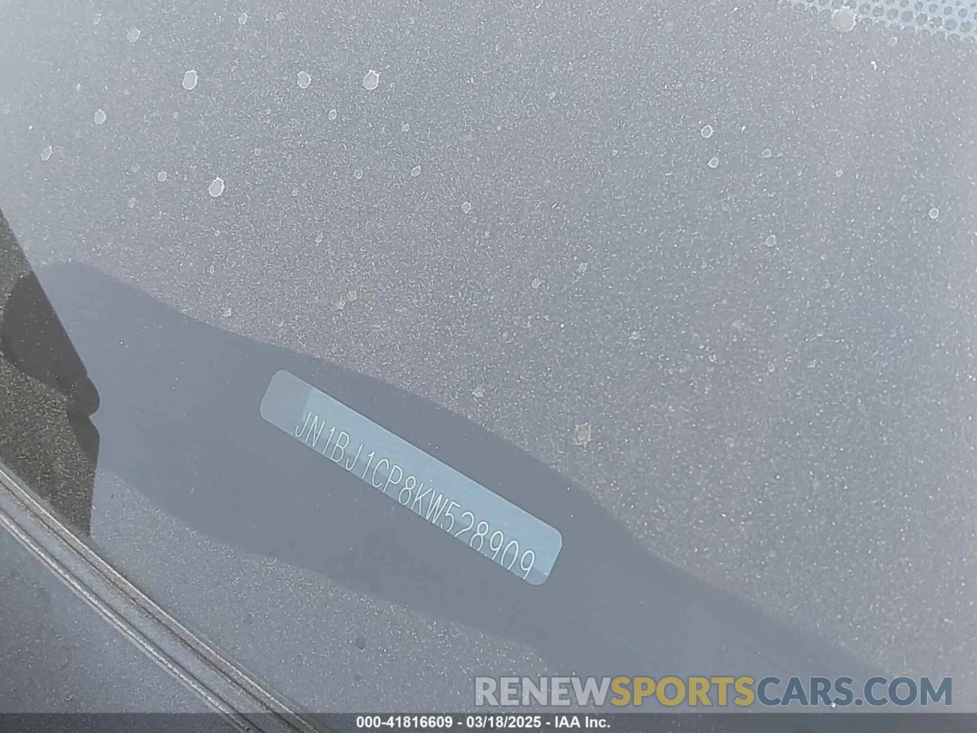 9 Photograph of a damaged car JN1BJ1CP8KW528909 NISSAN ROGUE SPORT 2019