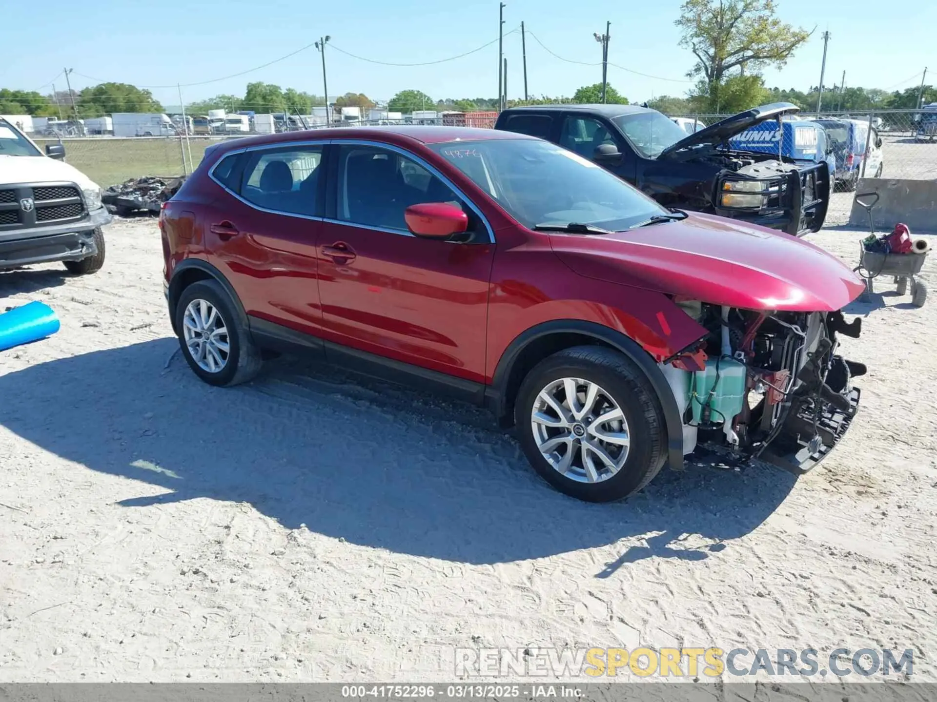1 Photograph of a damaged car JN1BJ1AV8MW311641 NISSAN ROGUE SPORT 2021