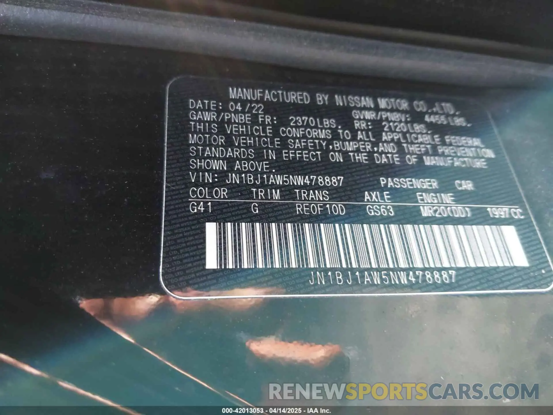 9 Photograph of a damaged car JN1BJ1AW5NW478887 NISSAN ROGUE SPORT 2022