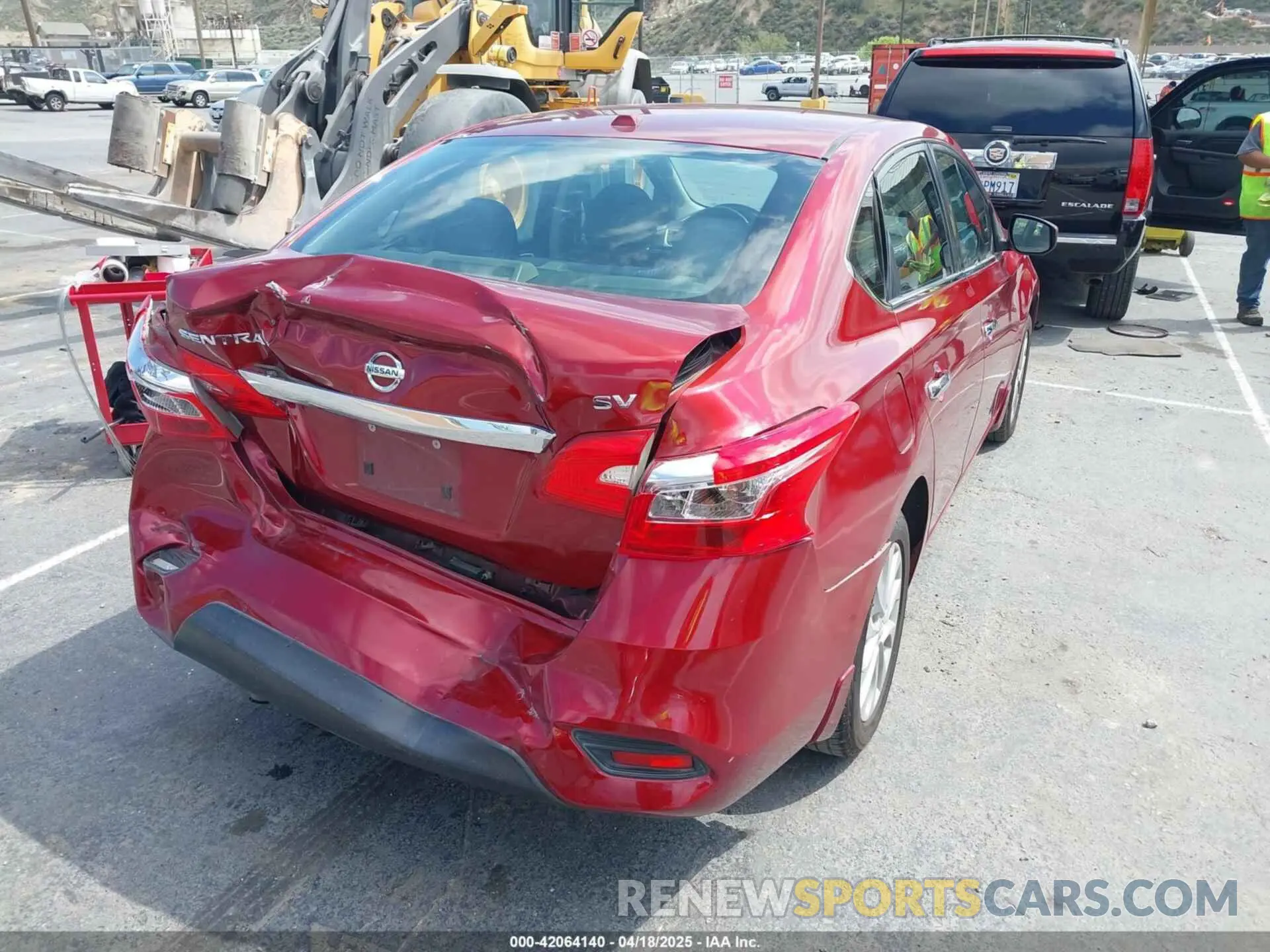 4 Photograph of a damaged car 3N1AB7AP0KY256847 NISSAN SENTRA 2019