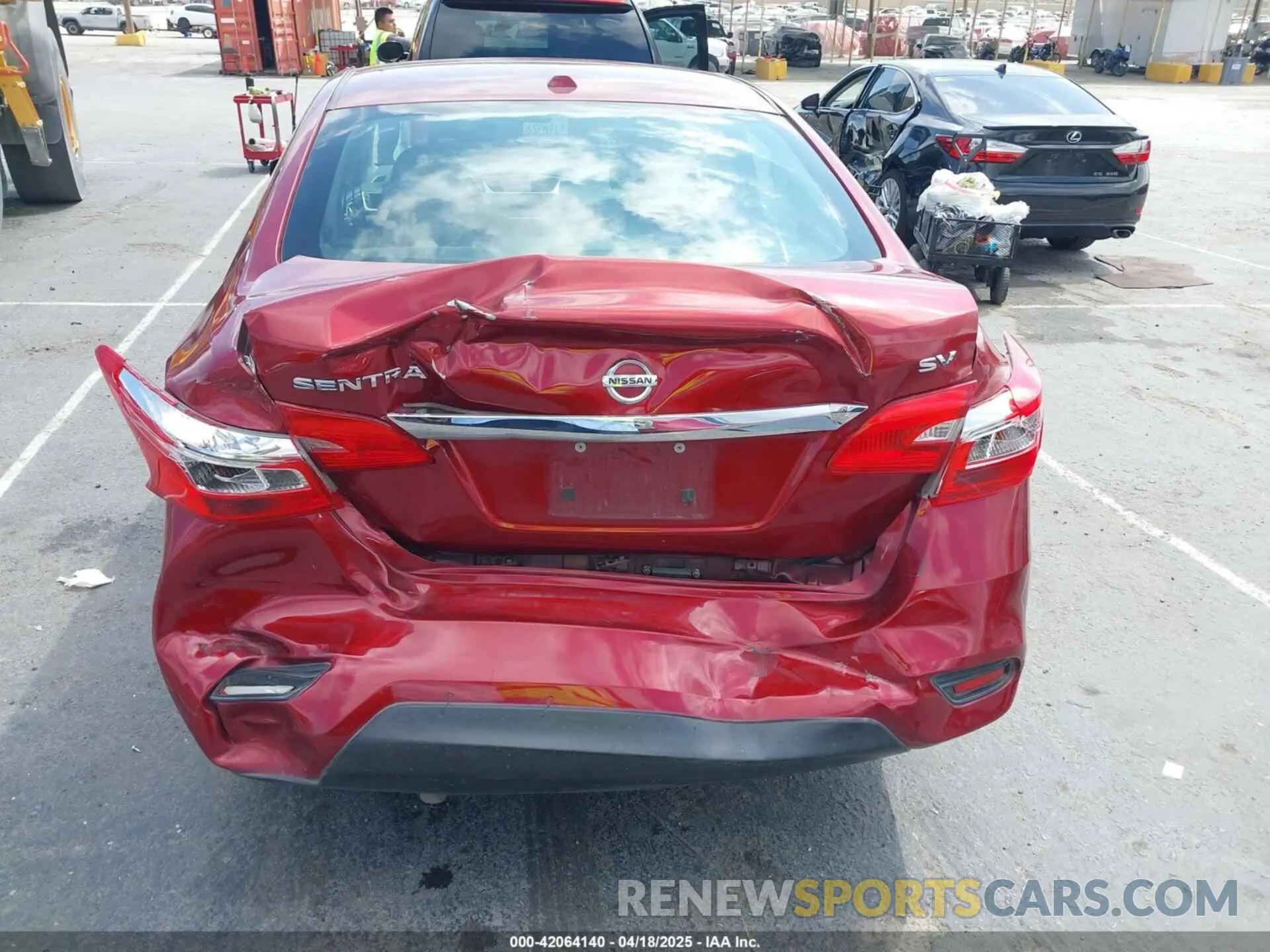 6 Photograph of a damaged car 3N1AB7AP0KY256847 NISSAN SENTRA 2019