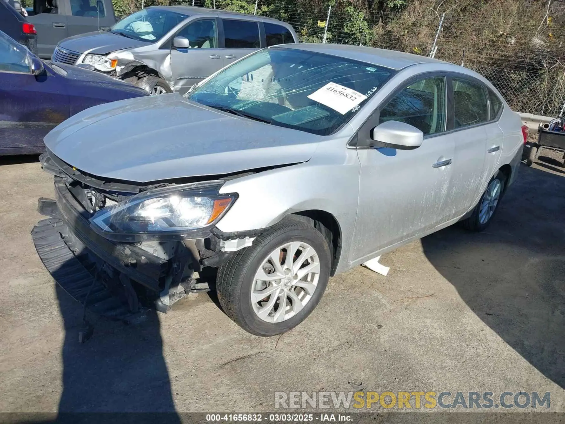 2 Photograph of a damaged car 3N1AB7AP0KY317033 NISSAN SENTRA 2019