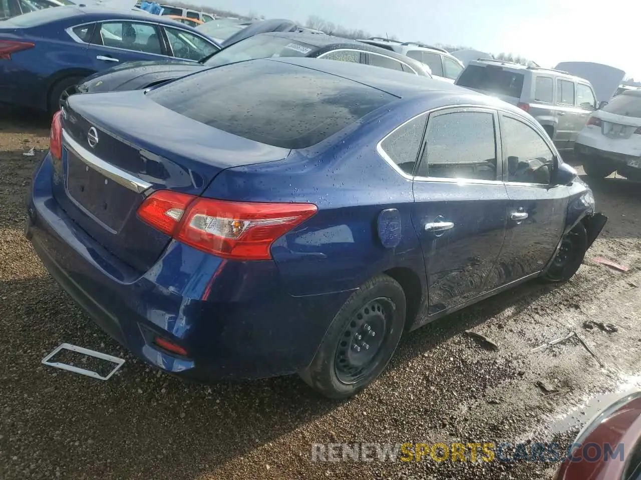 3 Photograph of a damaged car 3N1AB7AP0KY323981 NISSAN SENTRA 2019