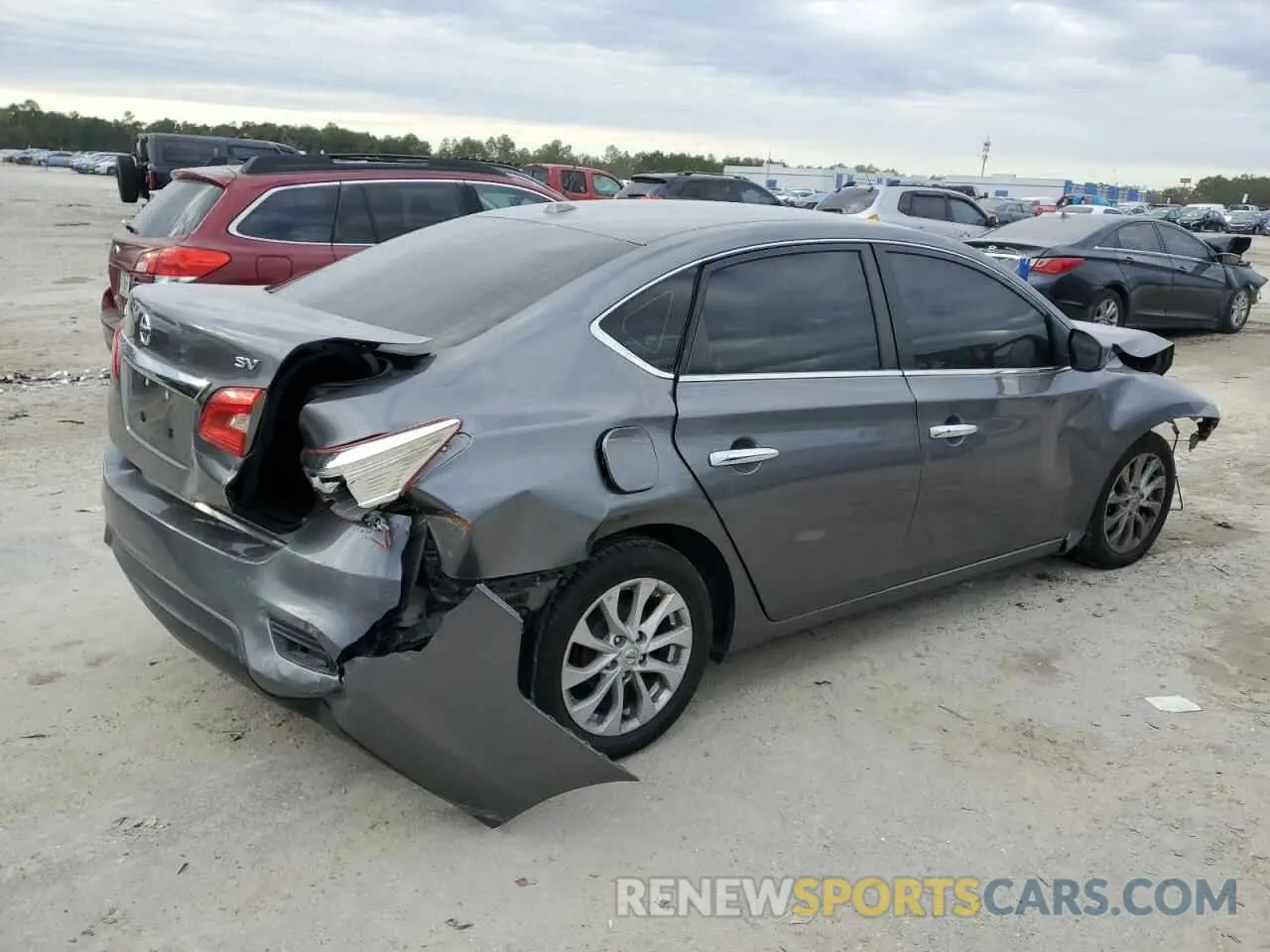 3 Photograph of a damaged car 3N1AB7AP0KY338187 NISSAN SENTRA 2019