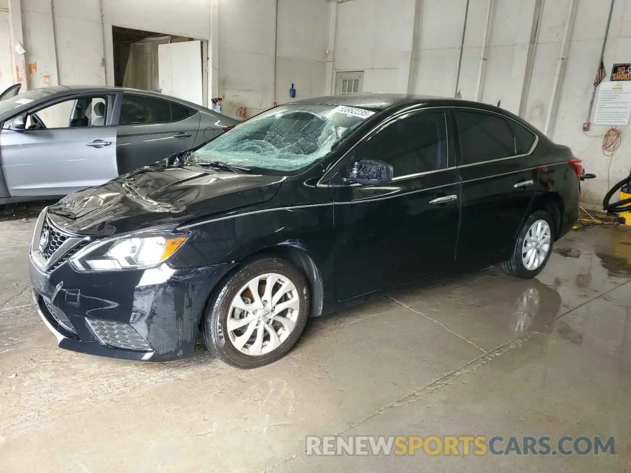 1 Photograph of a damaged car 3N1AB7AP0KY360867 NISSAN SENTRA 2019