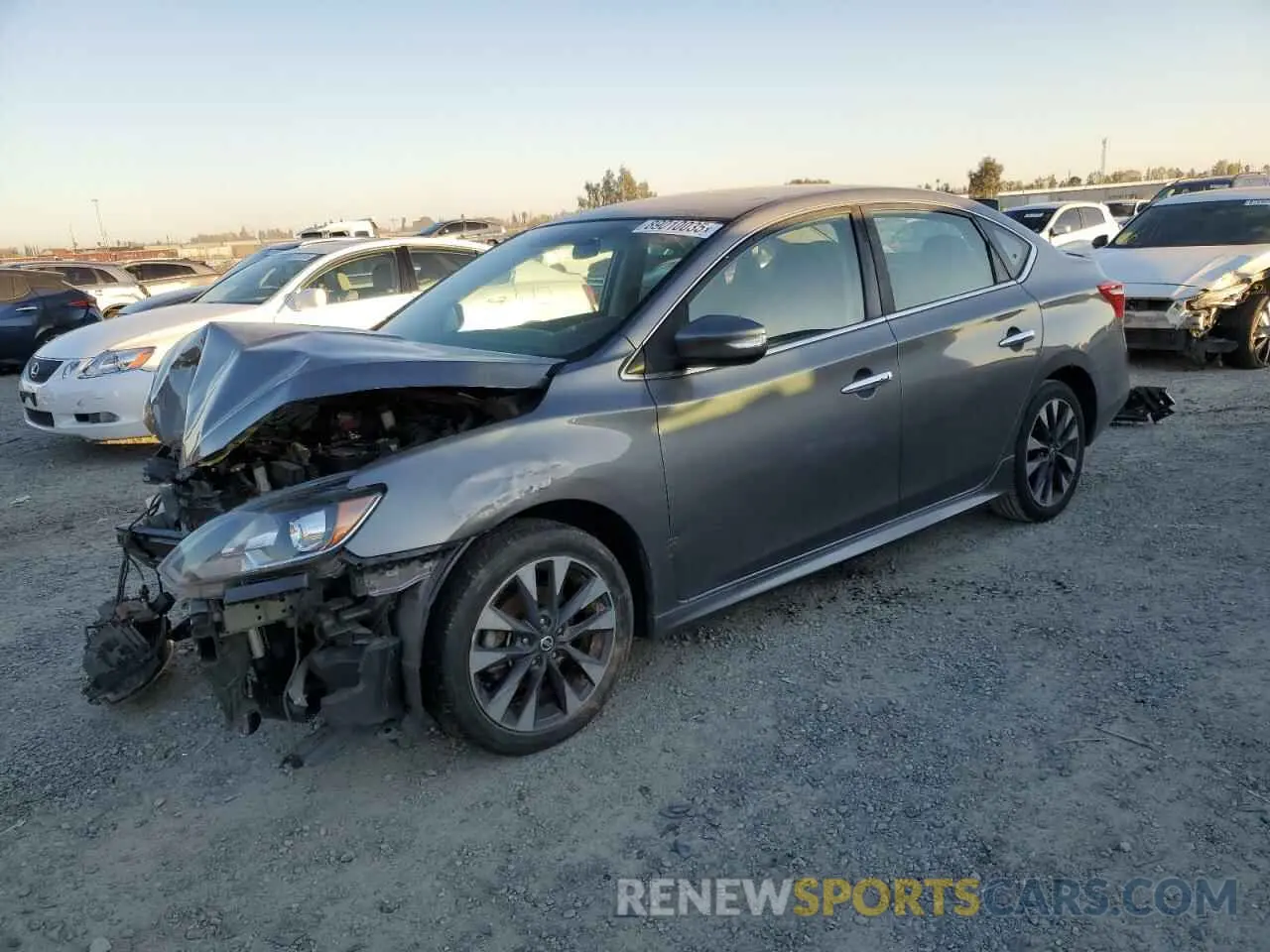 1 Photograph of a damaged car 3N1AB7AP0KY378494 NISSAN SENTRA 2019