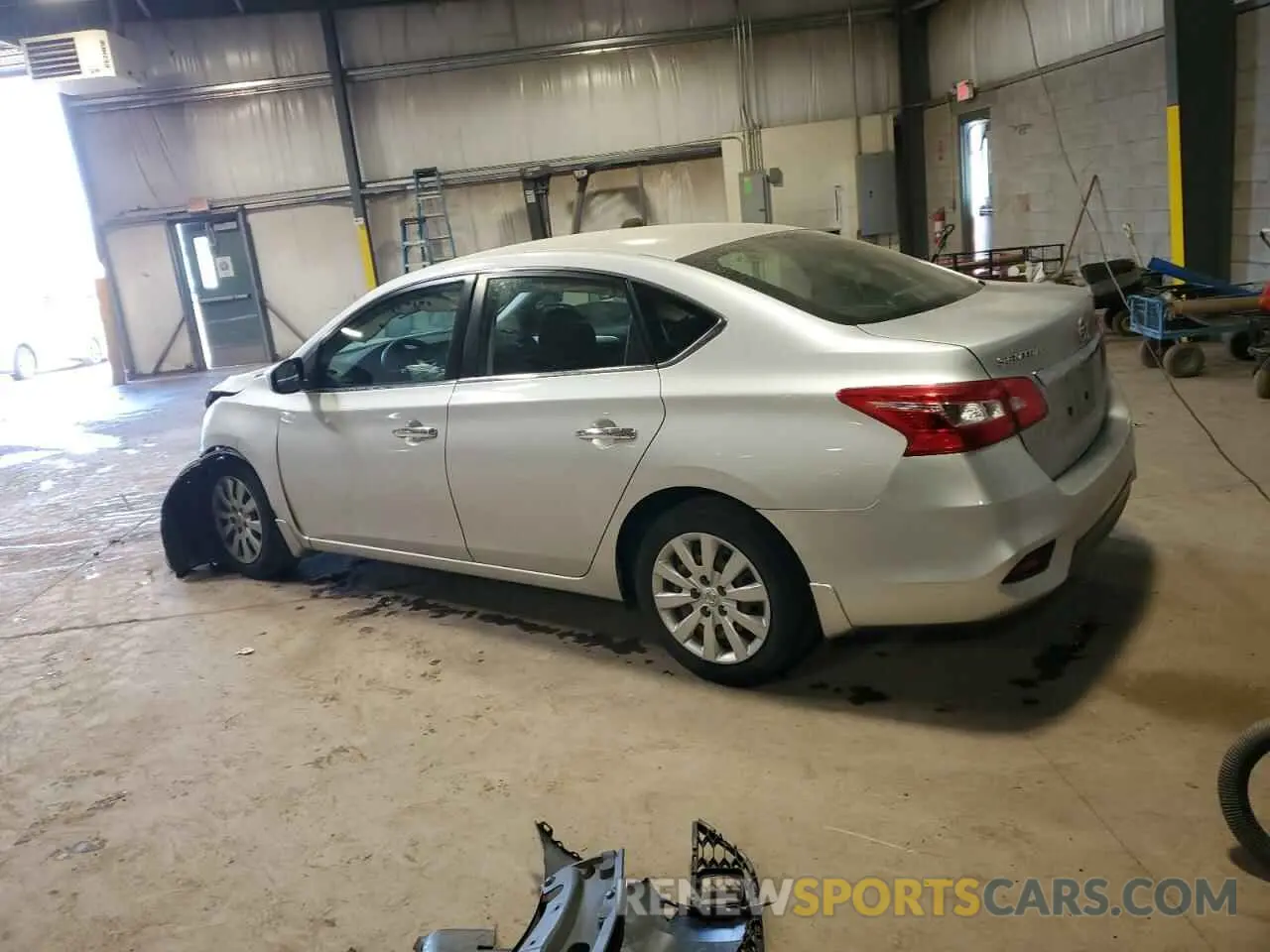 2 Photograph of a damaged car 3N1AB7AP0KY393853 NISSAN SENTRA 2019