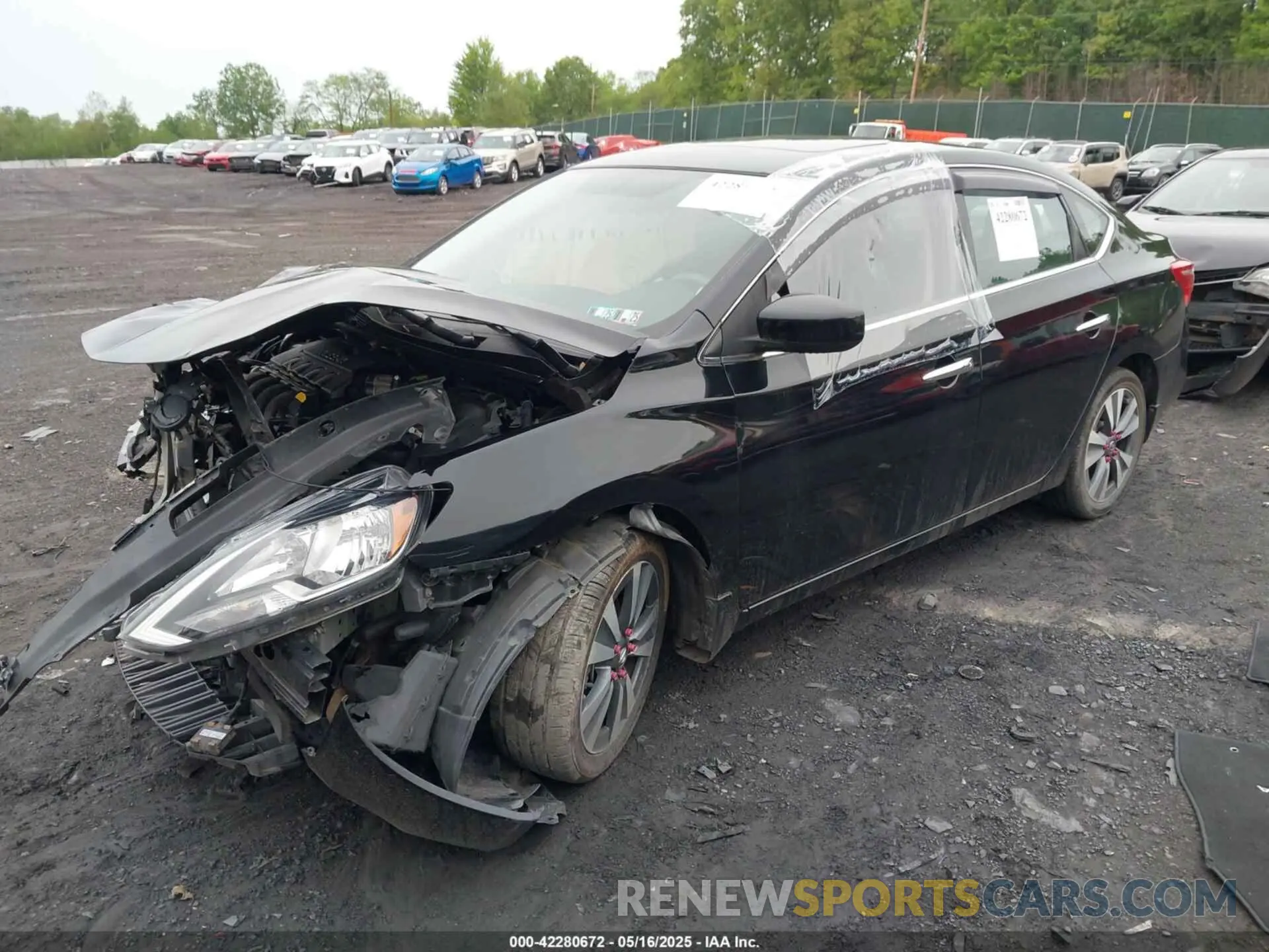 2 Photograph of a damaged car 3N1AB7AP0KY393965 NISSAN SENTRA 2019